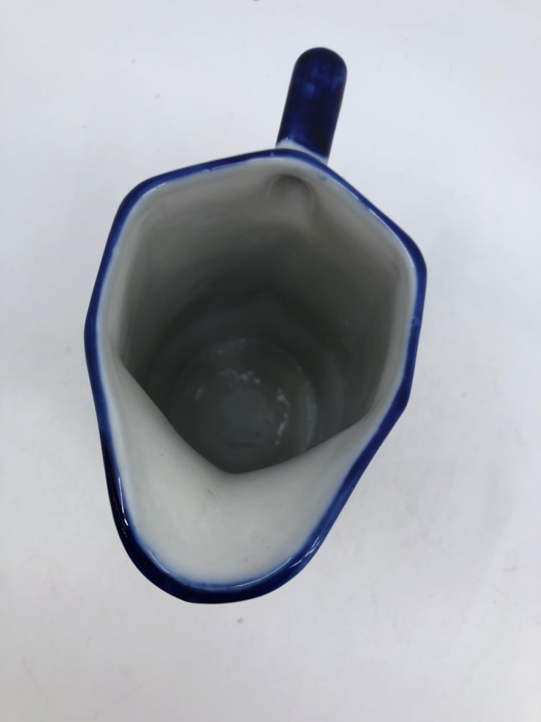 20 PC GREY/BLUE FLOWER DISH SET-SVC 6.