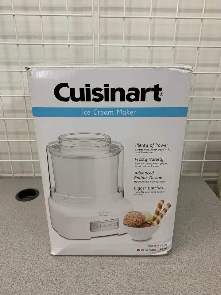 NIB ICE CREAM MAKER - CUISINART.