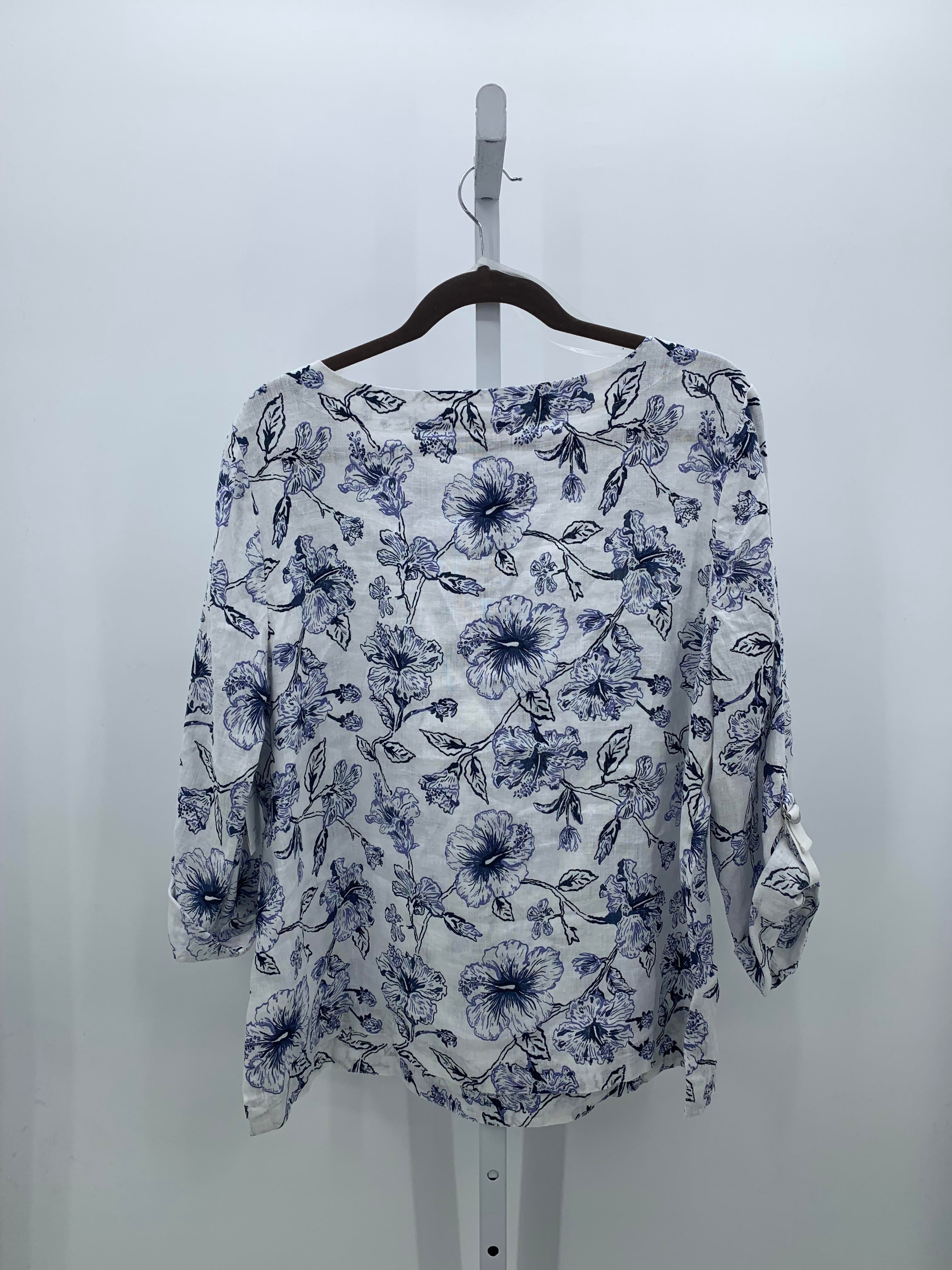 Charter Club Size Extra Large Misses 3/4 Sleeve Shirt