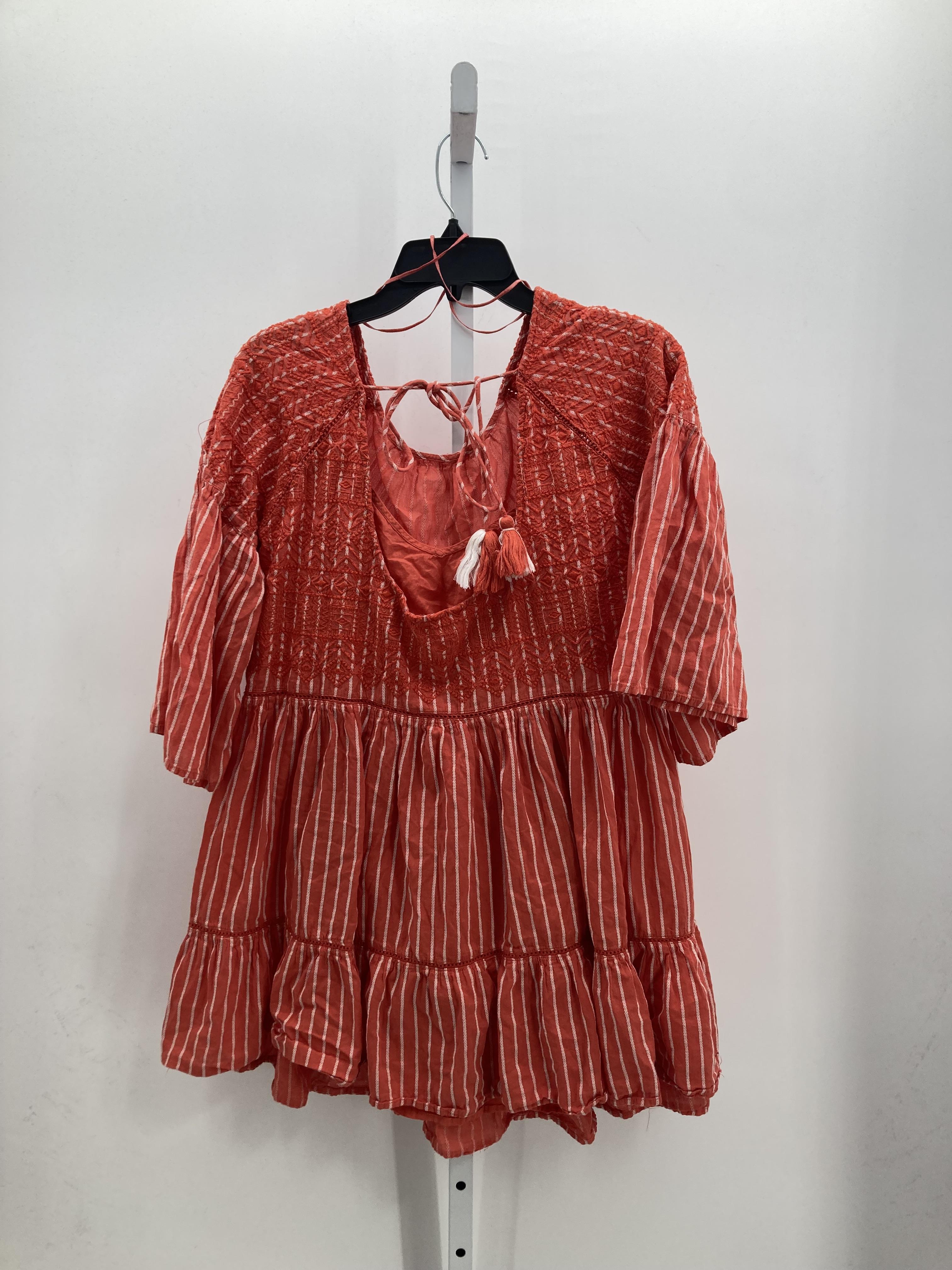 Free People Size Medium Misses Short Sleeve Dress