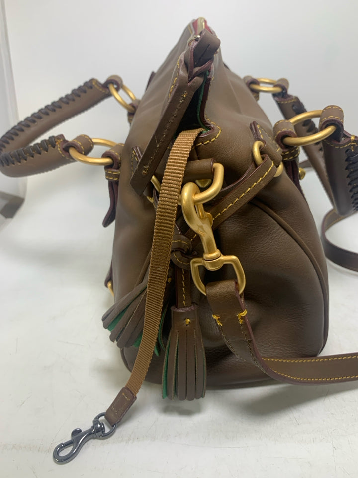 Dooney & Bourke Leather Elephant Florentine Satchel Bag