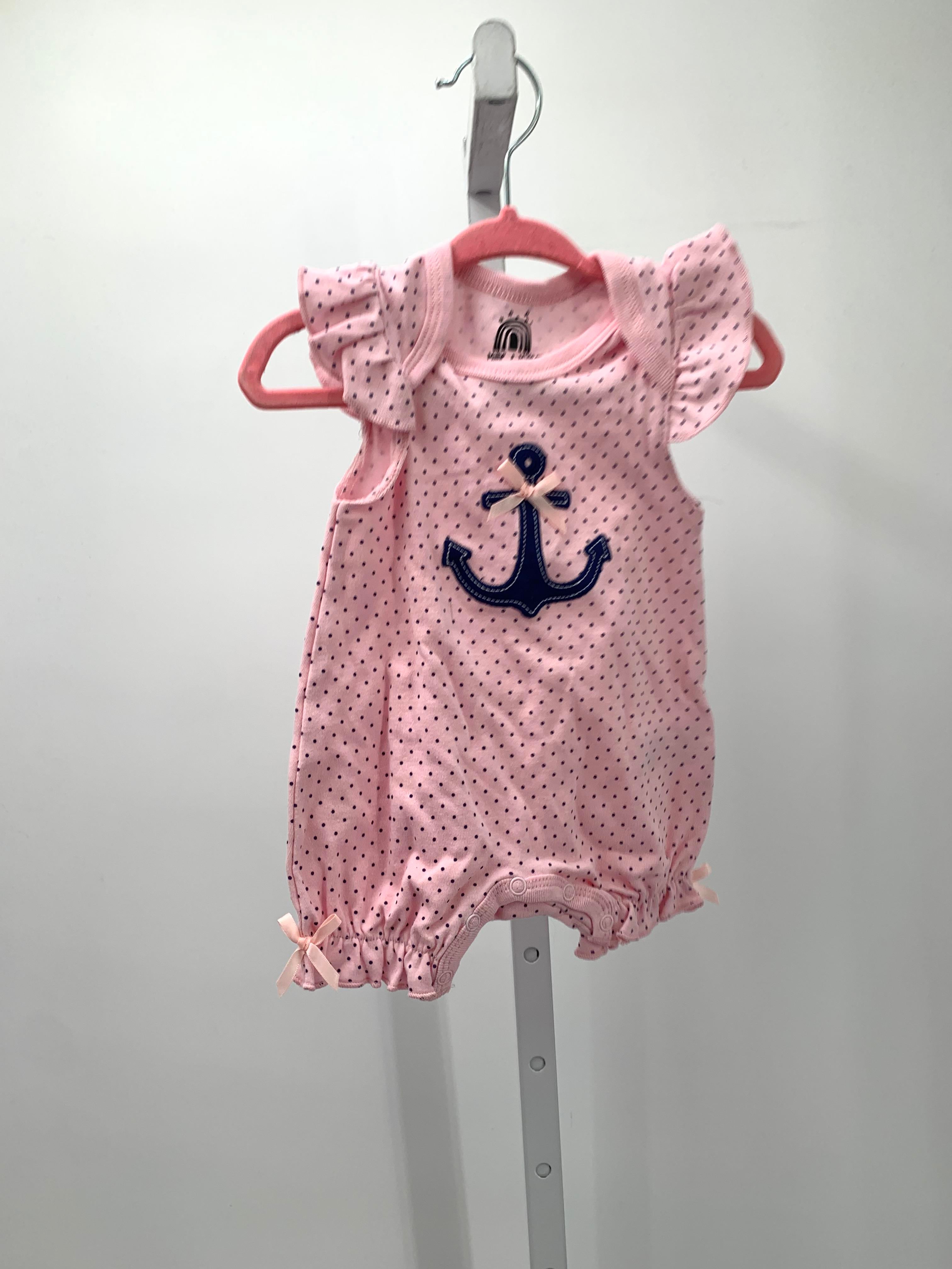 Size 0-3 months Girls Short Slv. Romper