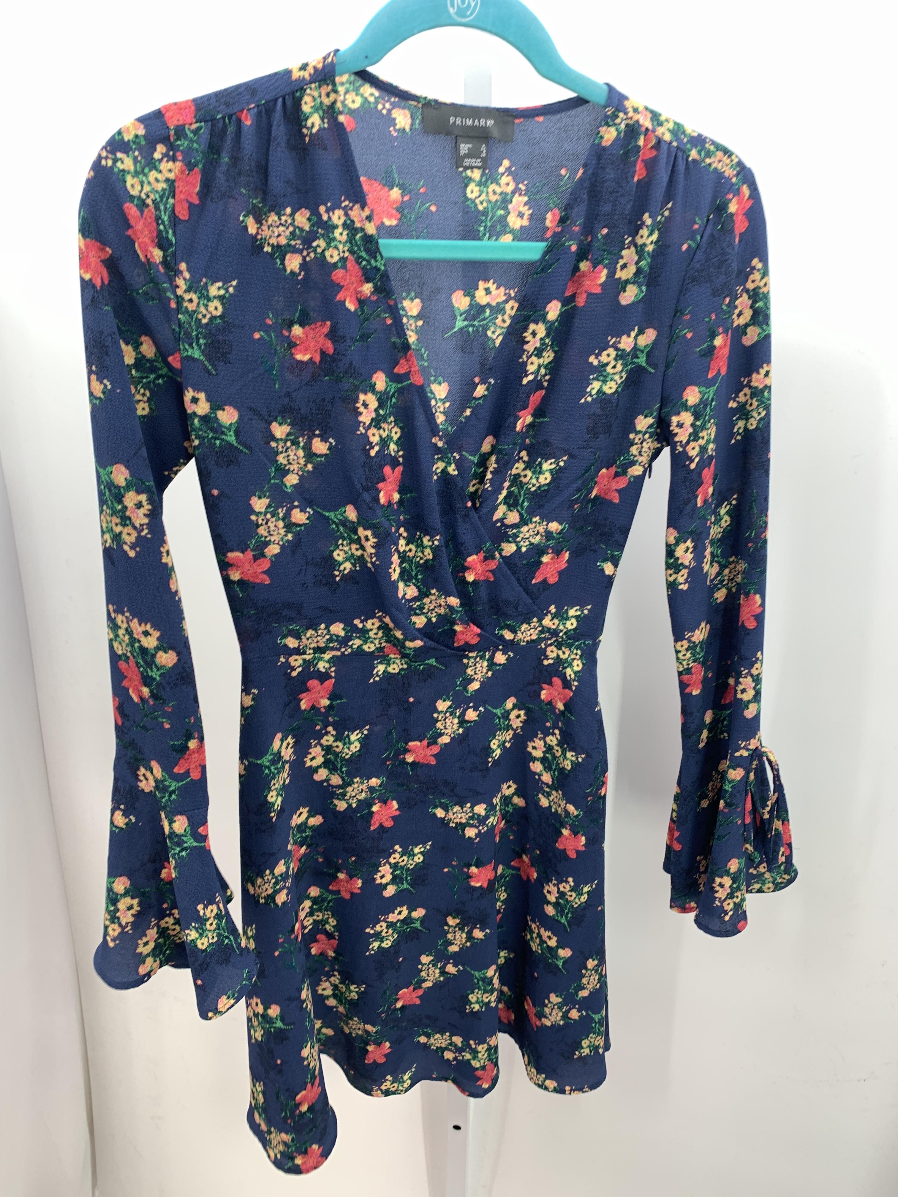 Primark Size 0 Misses Long Sleeve Dress