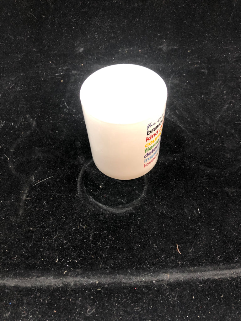 NIB "YOU ARE BRAVE" CANDLE.