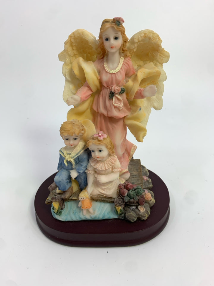 ANGEL W/2 CHILDREN FIGURINE.