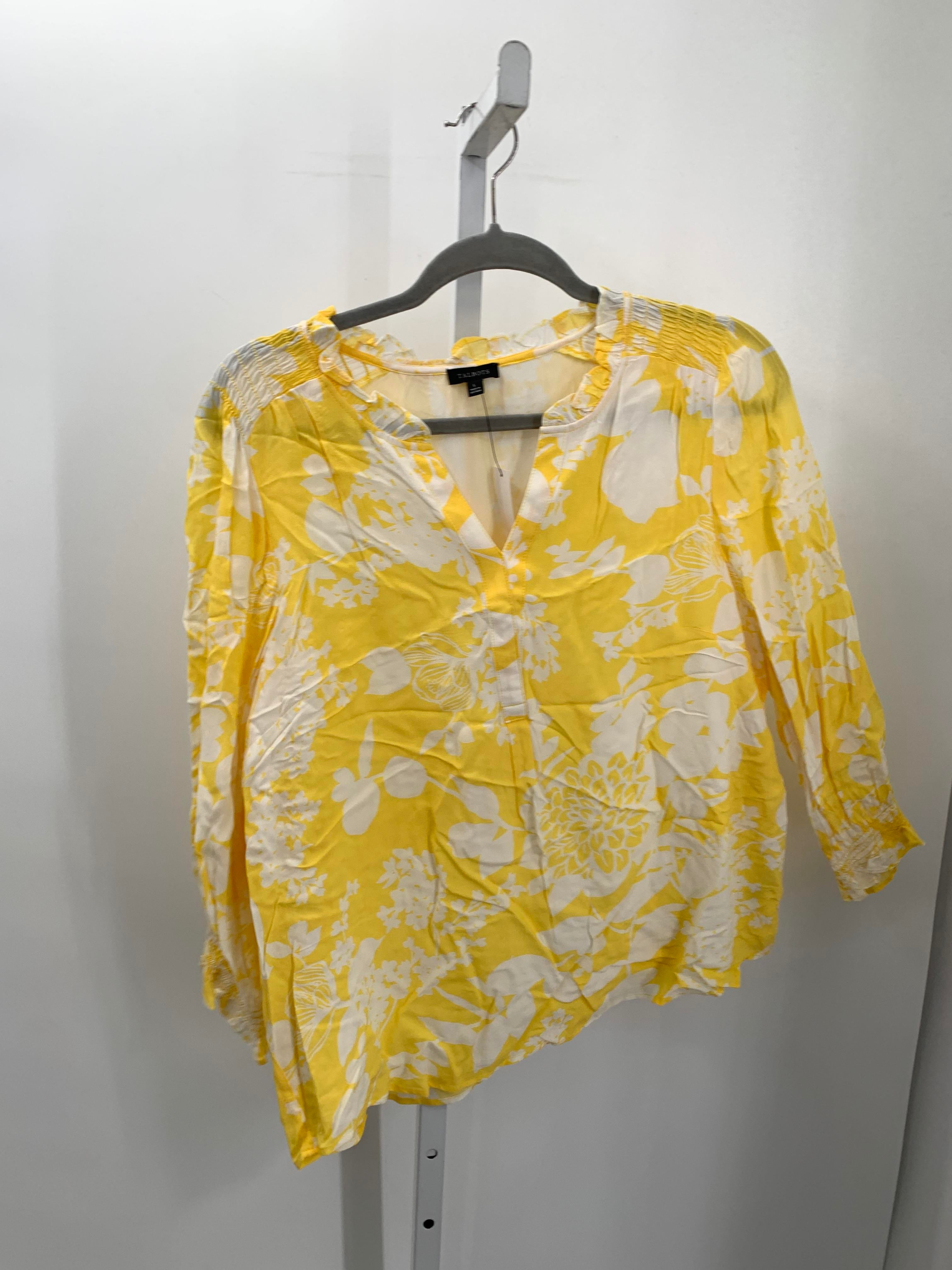 Talbots Size Large Misses 3/4 Sleeve Shirt