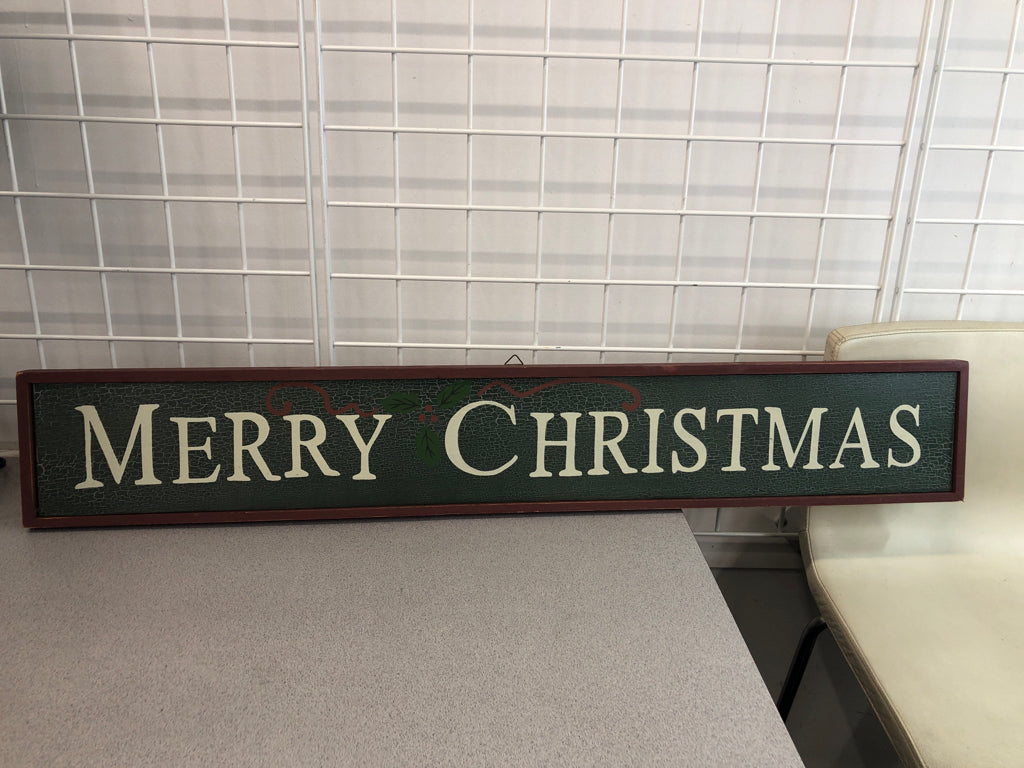 PRIMITIVE MERRY CHRISTMAS SIGN.