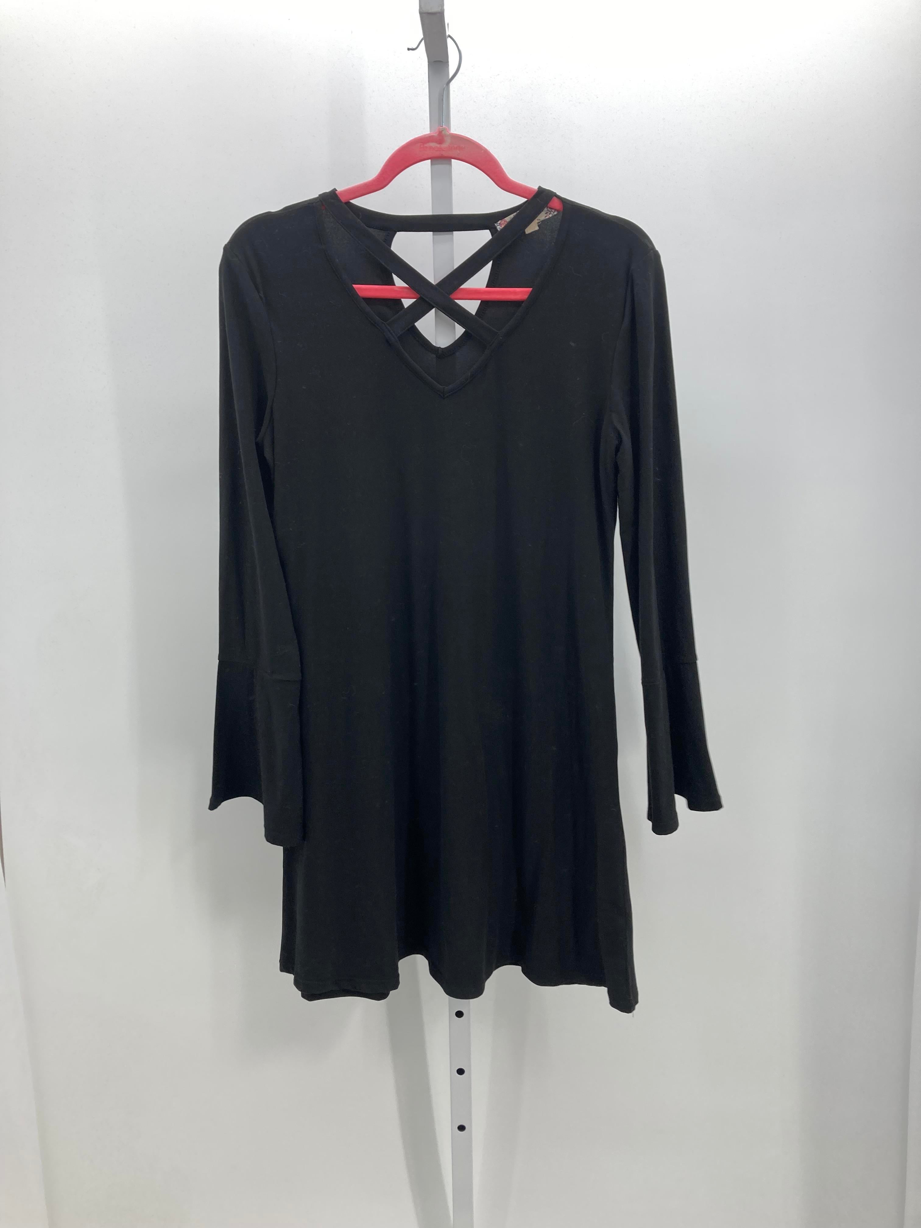 Pink Rose Size Medium Juniors Long Sleeve Dress