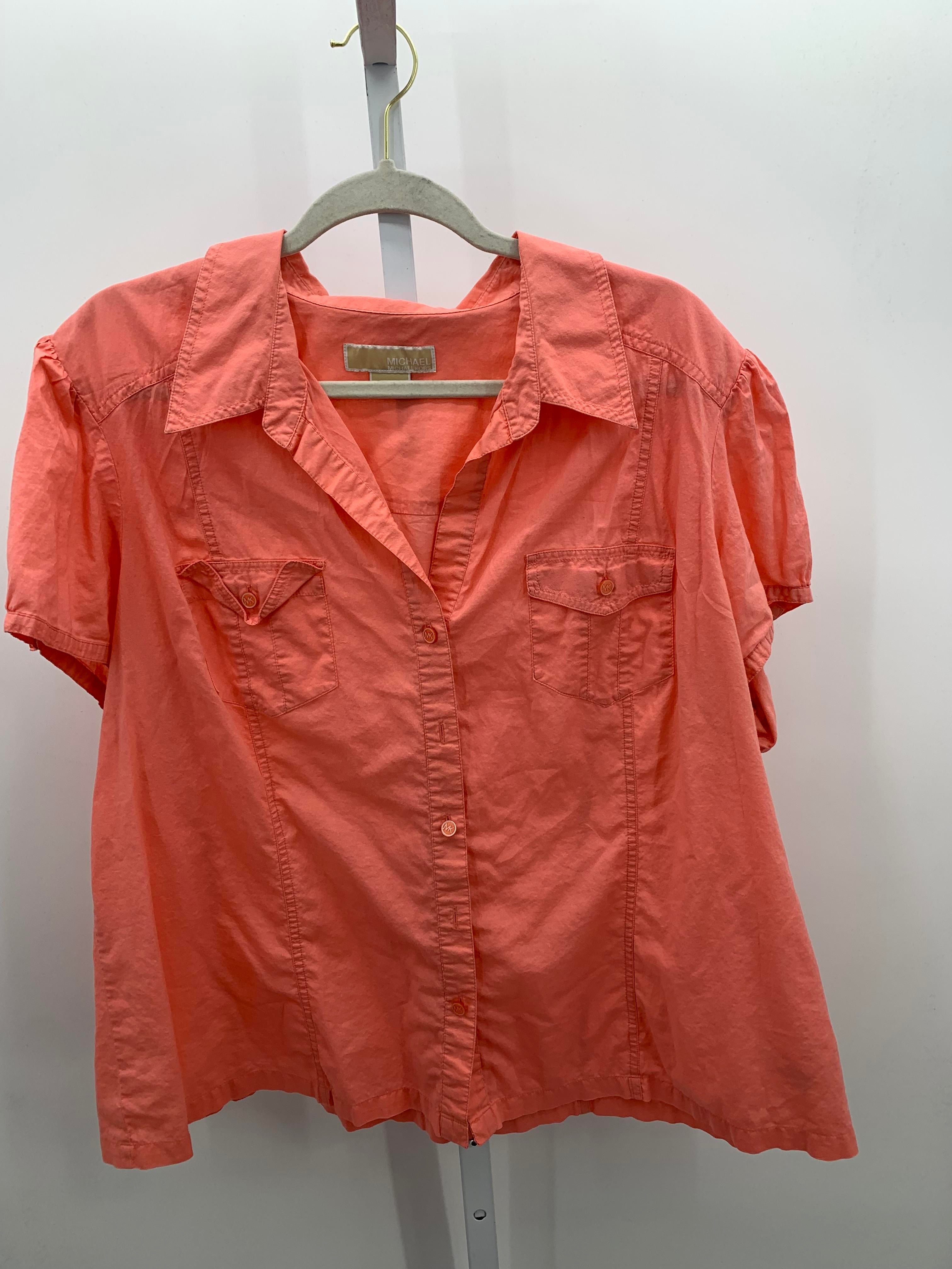 Michael Kors Size 3X Womens Short Sleeve Shirt