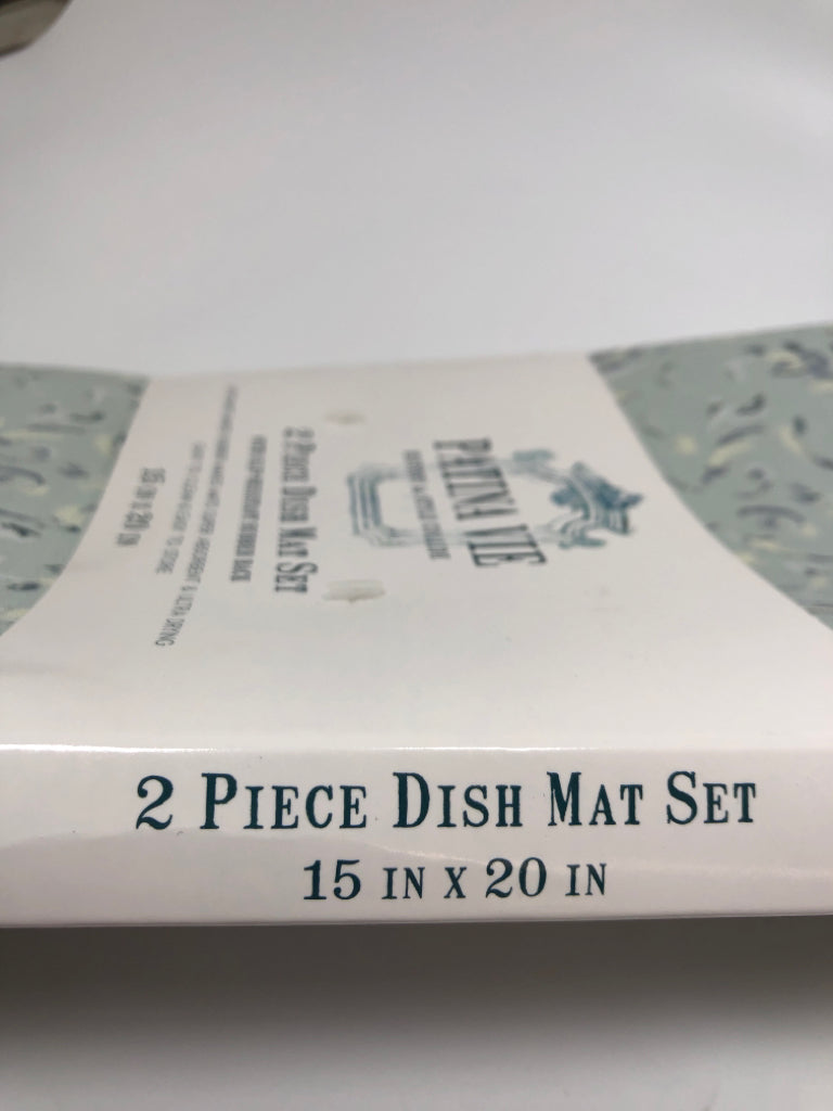 NWT 2PC PATINA VIE DISH MAT SET.