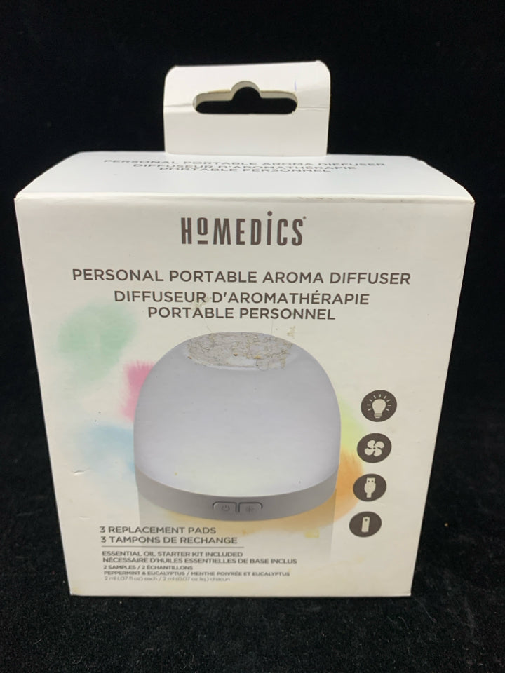 NIB PORTABLE AROMA DIFFUSER HOMEDICS.