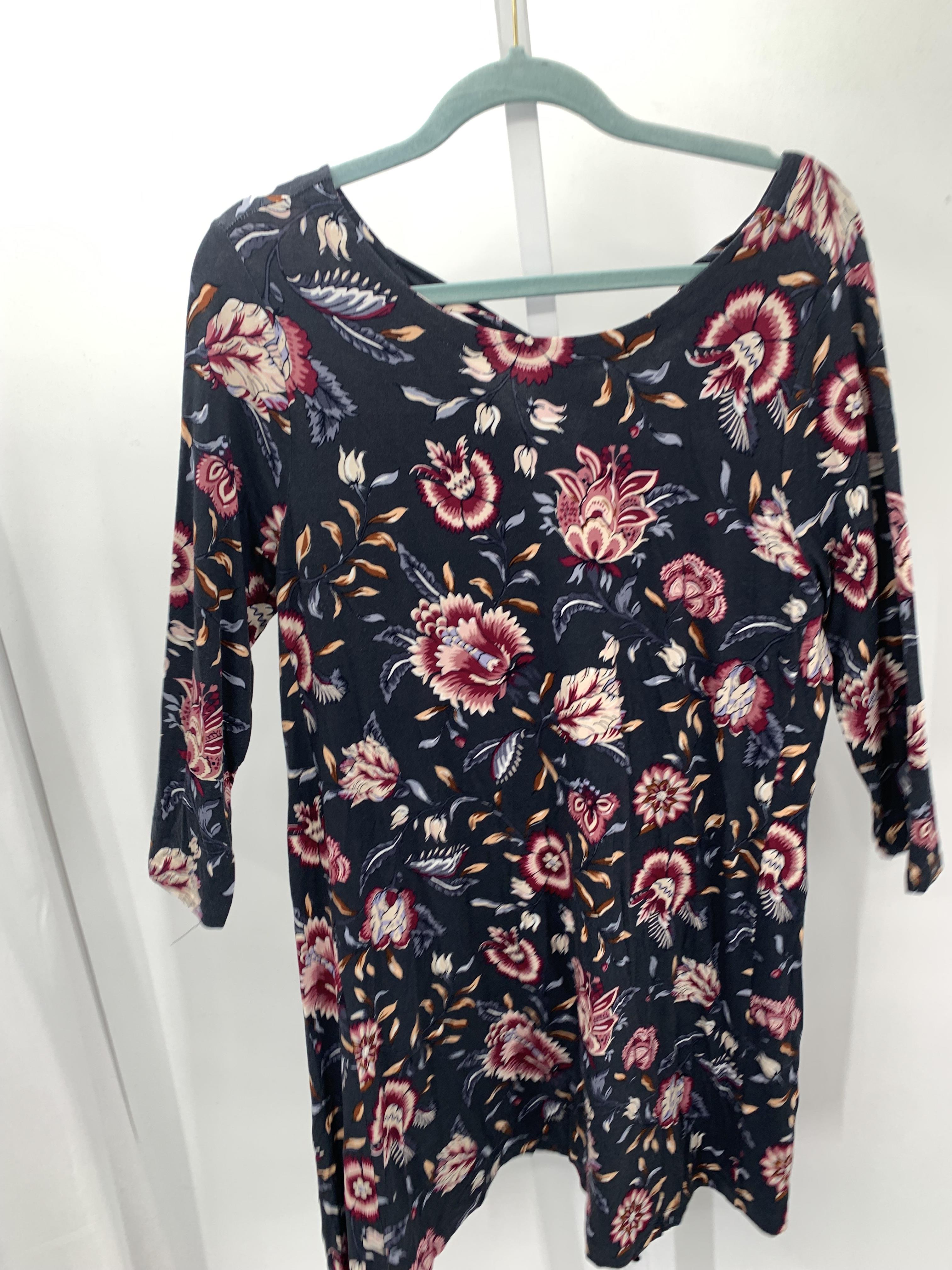 Loft Size Large Misses 3/4 Sleeve Dress