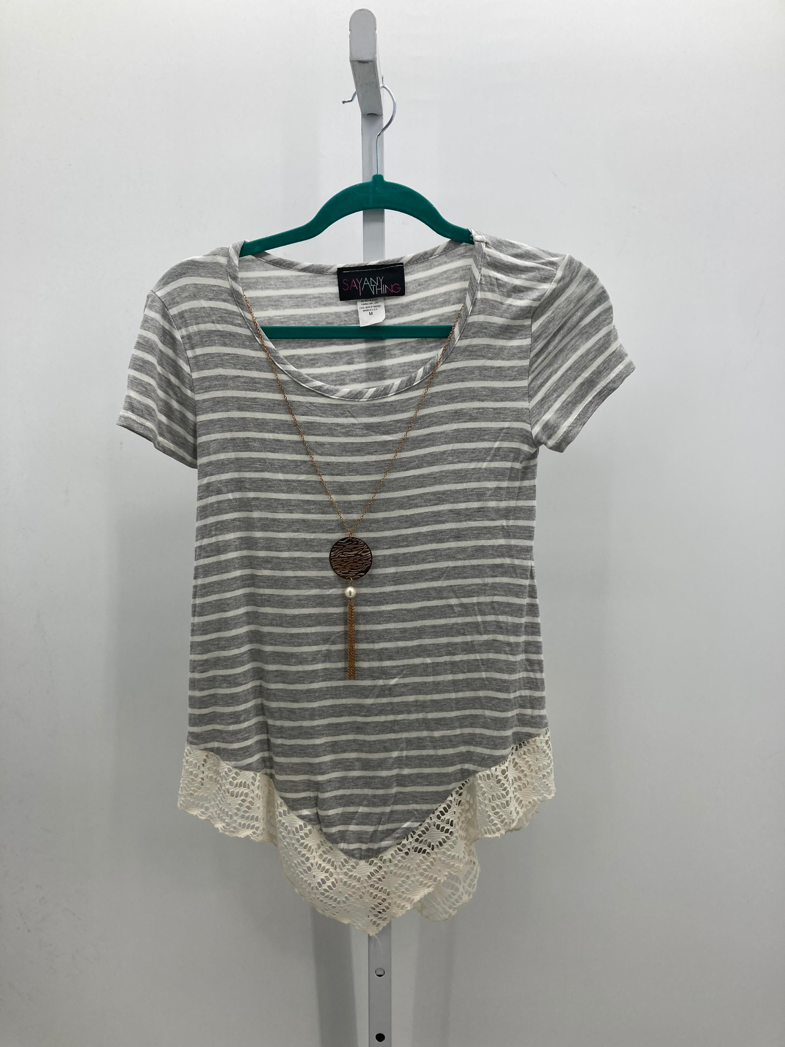 Say Anything Size Medium Juniors Short Sleeve Shirt
