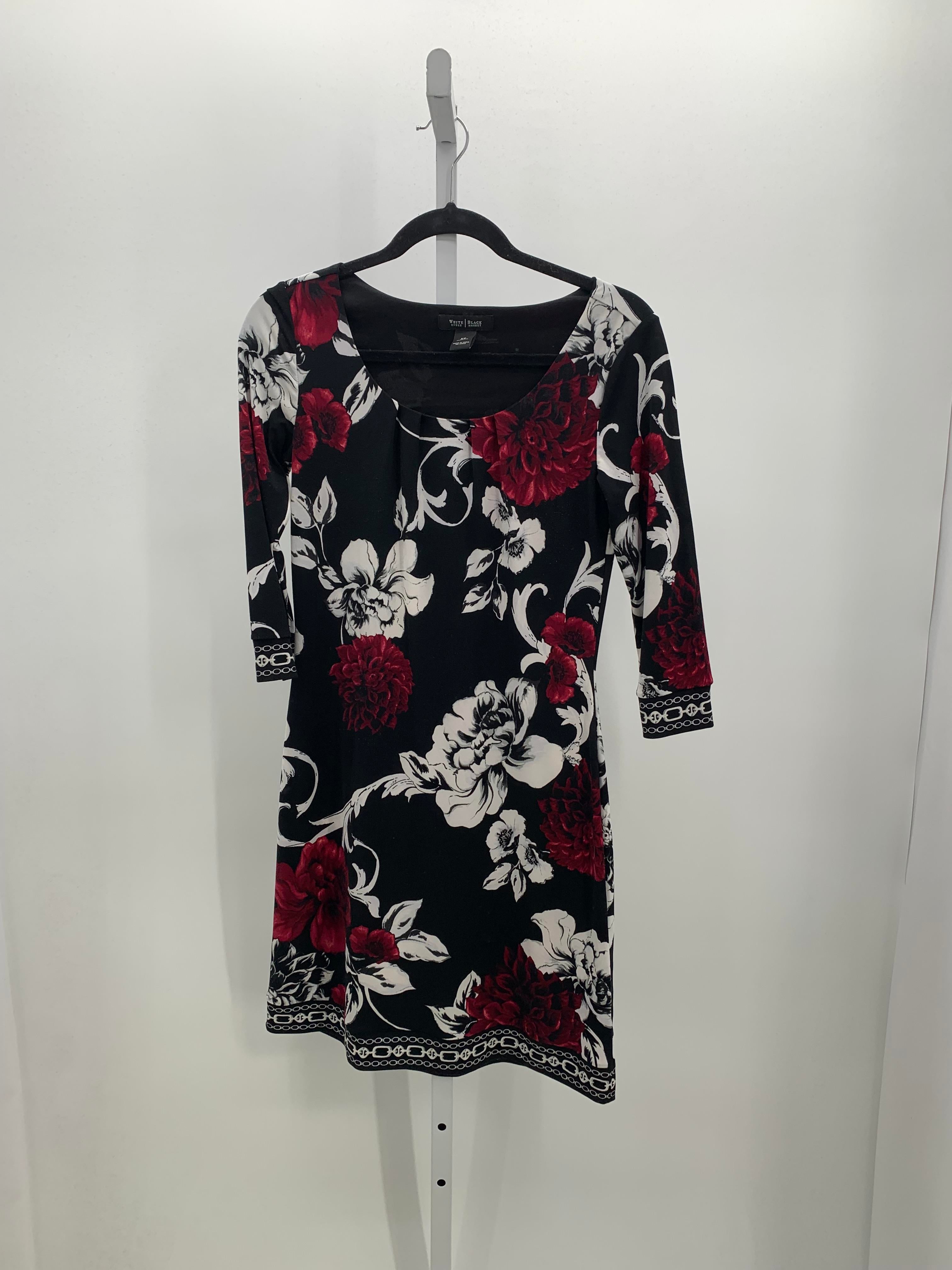 White House Black Size X Small Misses 3/4 Sleeve Dress