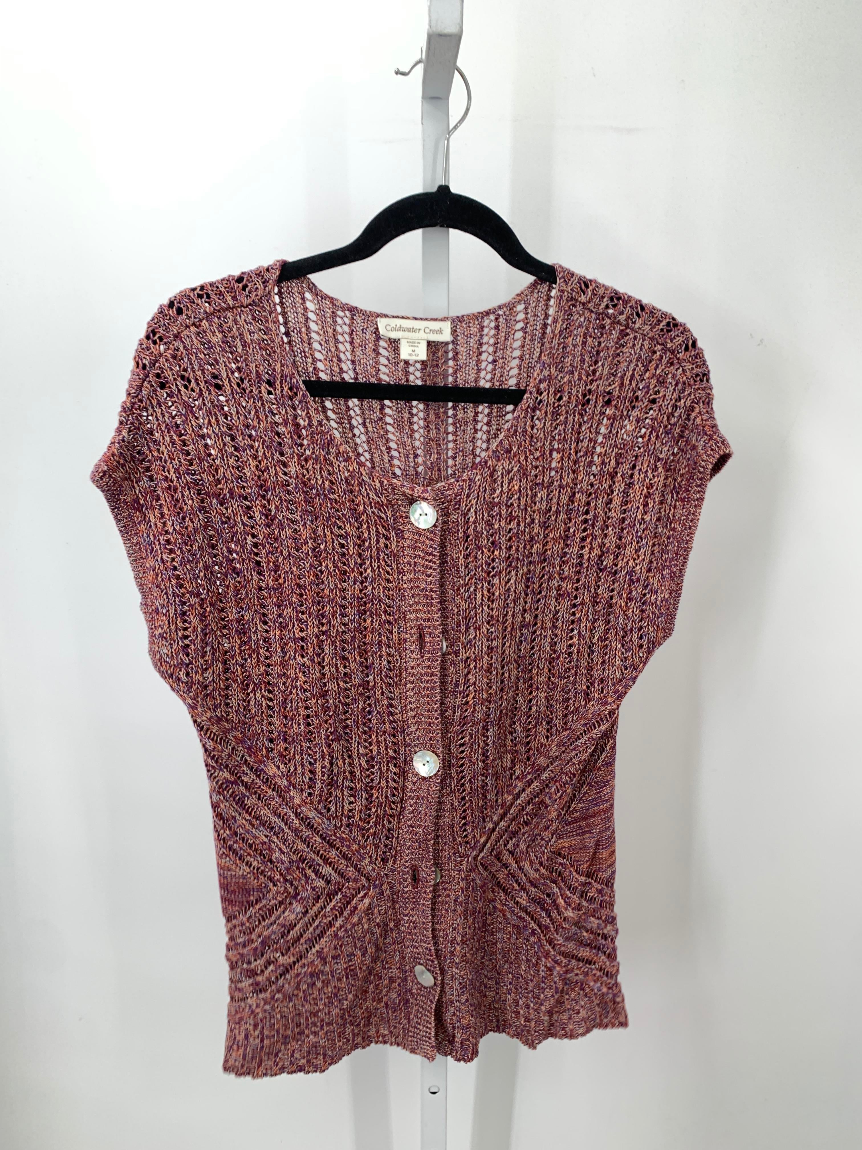 Coldwater Creek Size Medium Misses Short Slv Sweater