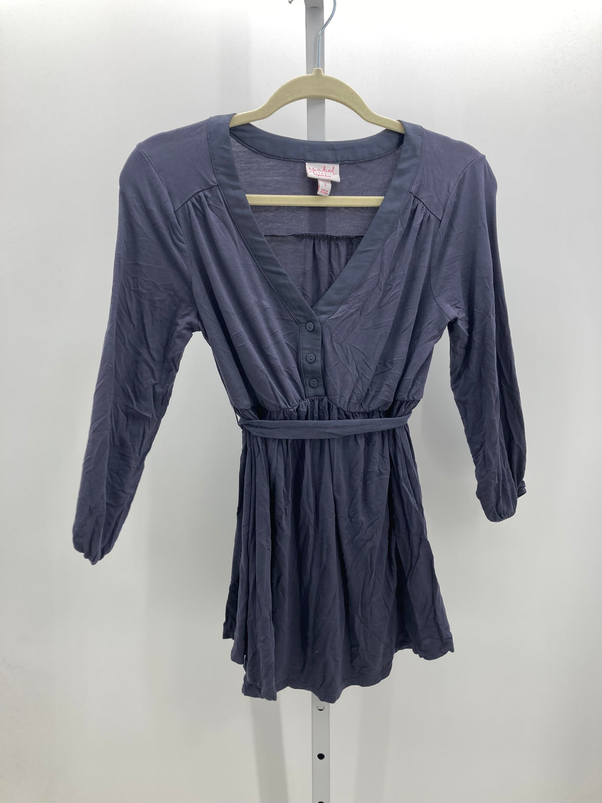 Isabel Blue Size Small Misses 3/4 Sleeve Shirt