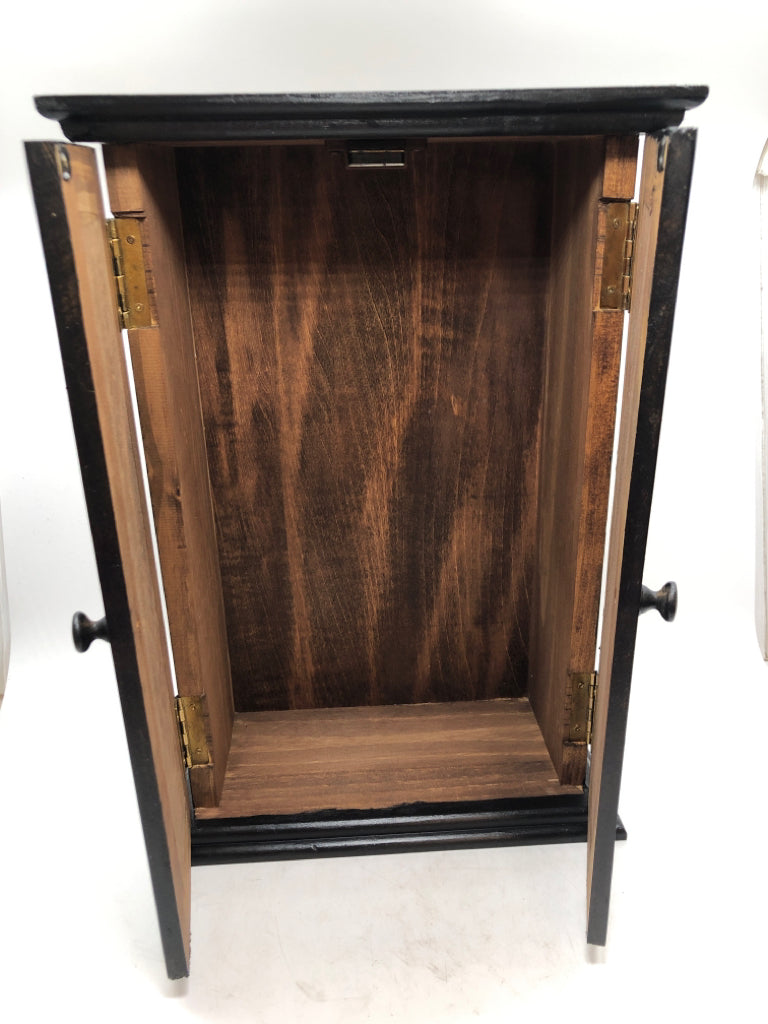 SM BLACK PAINTED CABINET.