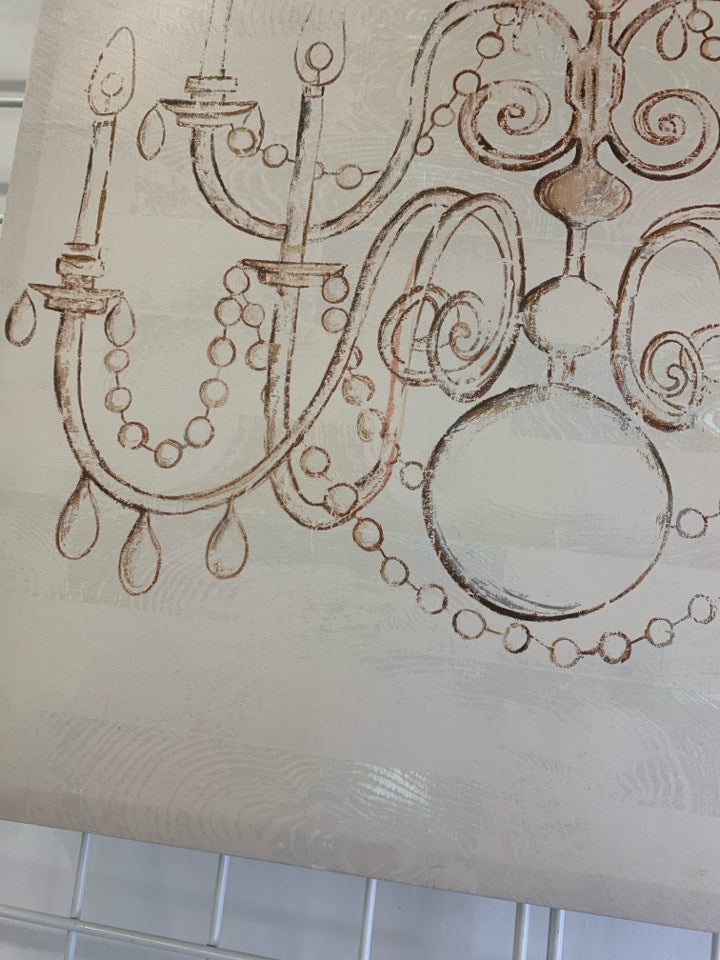CHANDELIER CANVAS WALL HANGING.