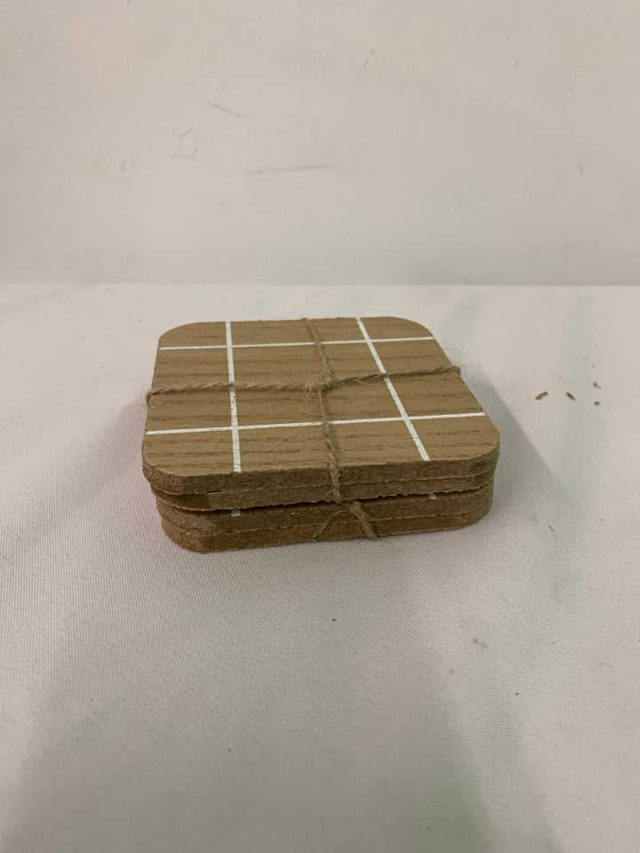 NIP 4 WOOD COASTERS.