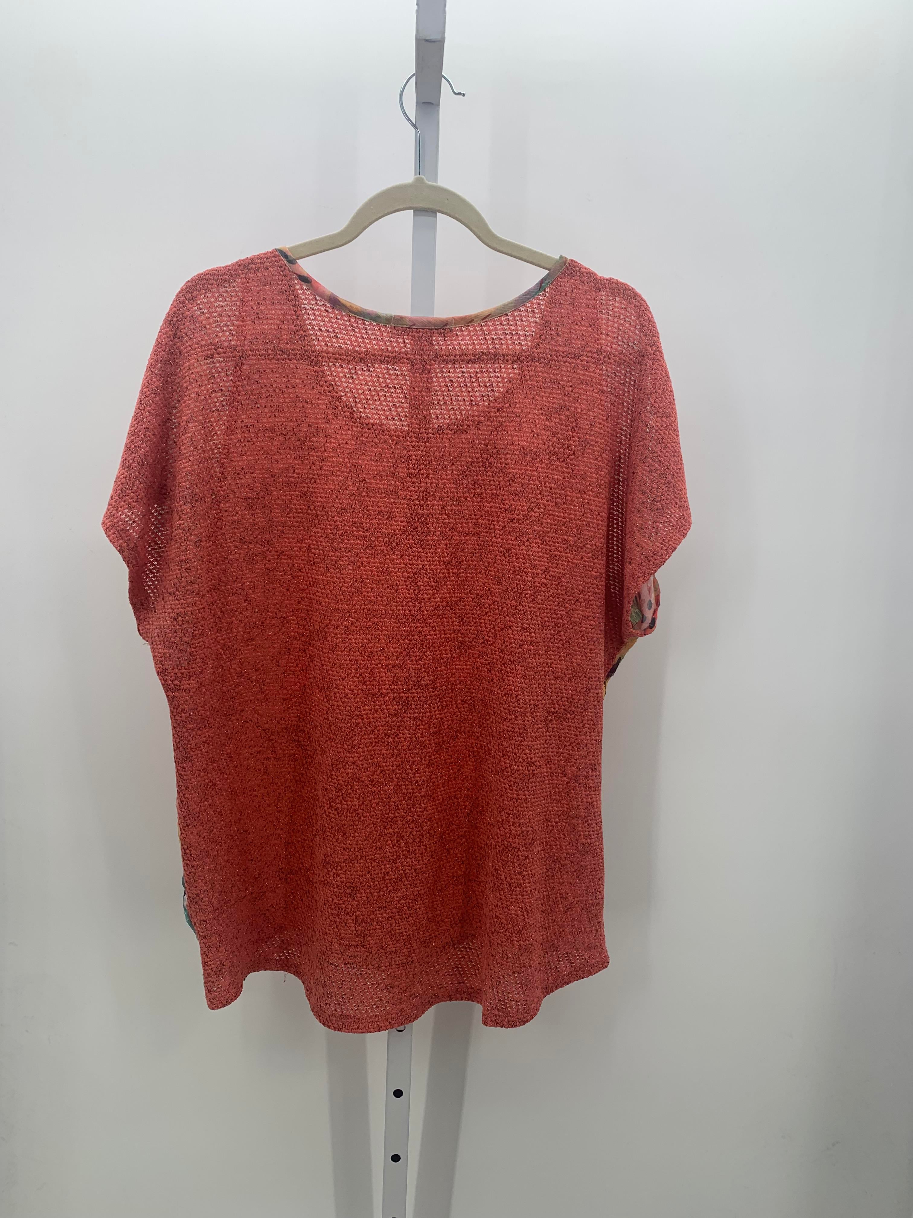 Christopher & Banks Size Large Misses Short Sleeve Shirt