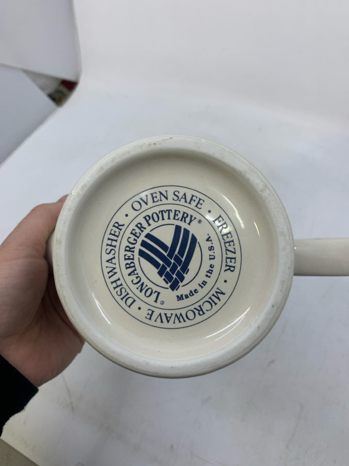 FOOTED GRAVY BOAT BLUE.