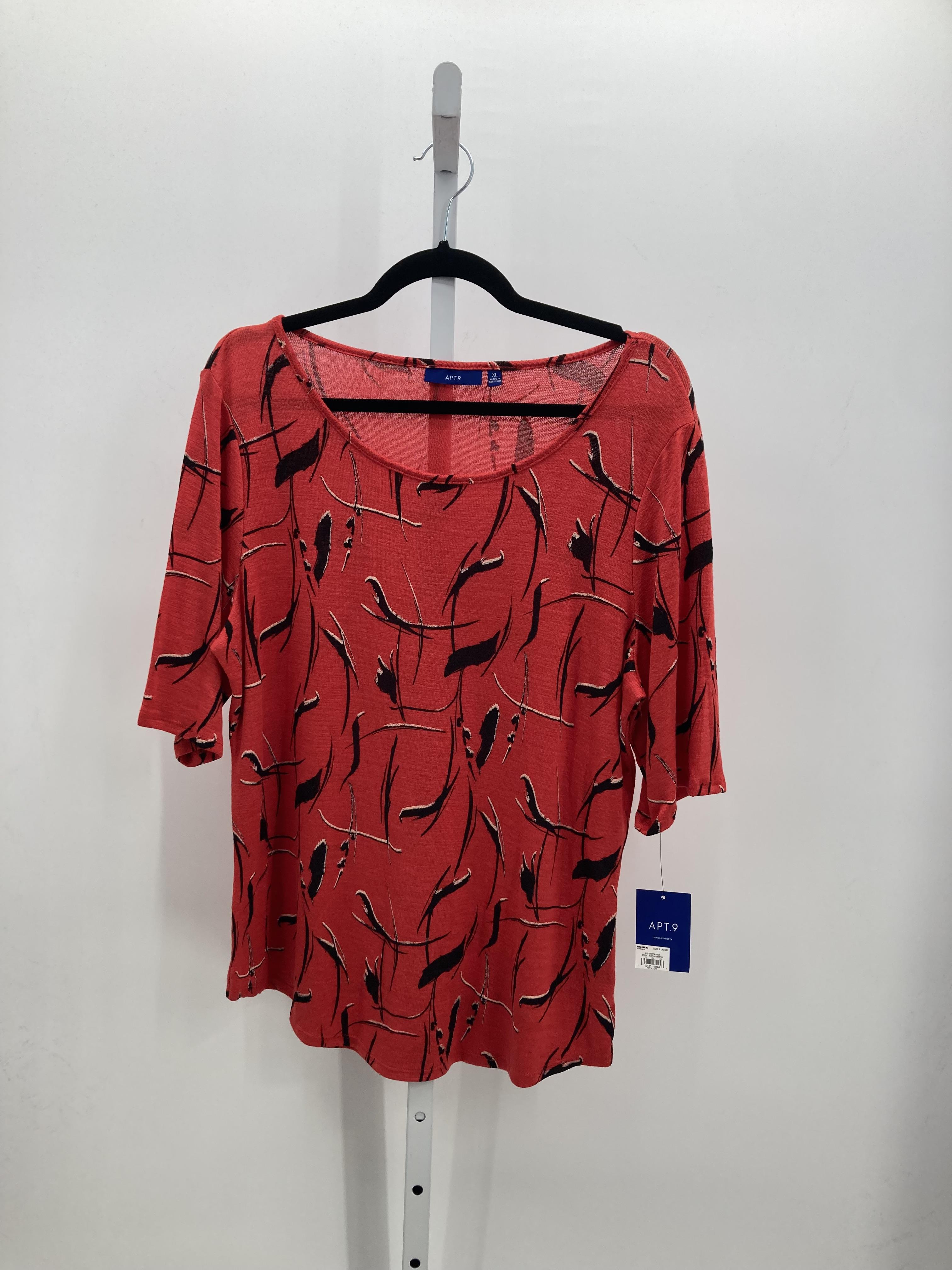 Apt. 9 Size Extra Large Misses Short Sleeve Shirt