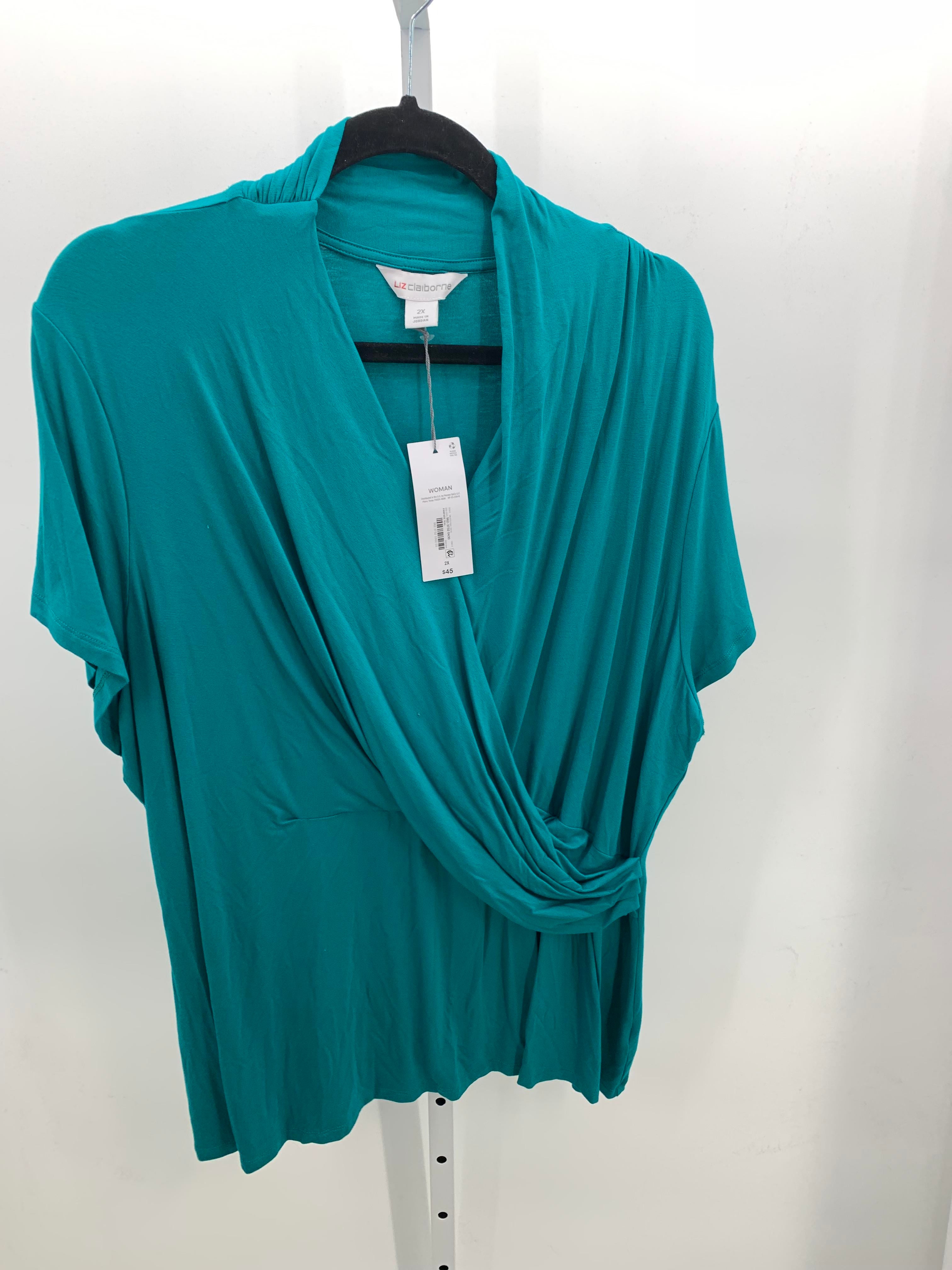 Liz Claiborne Size 2X Womens Short Sleeve Shirt