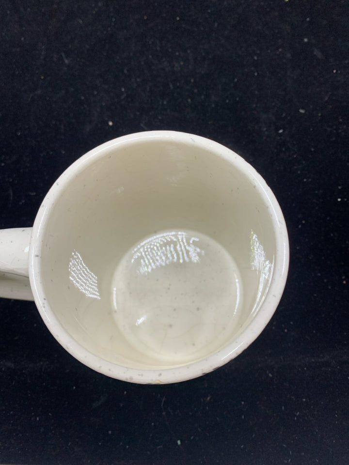 WHITE FRECKLED MUG "WICKED COOL FRIEND".