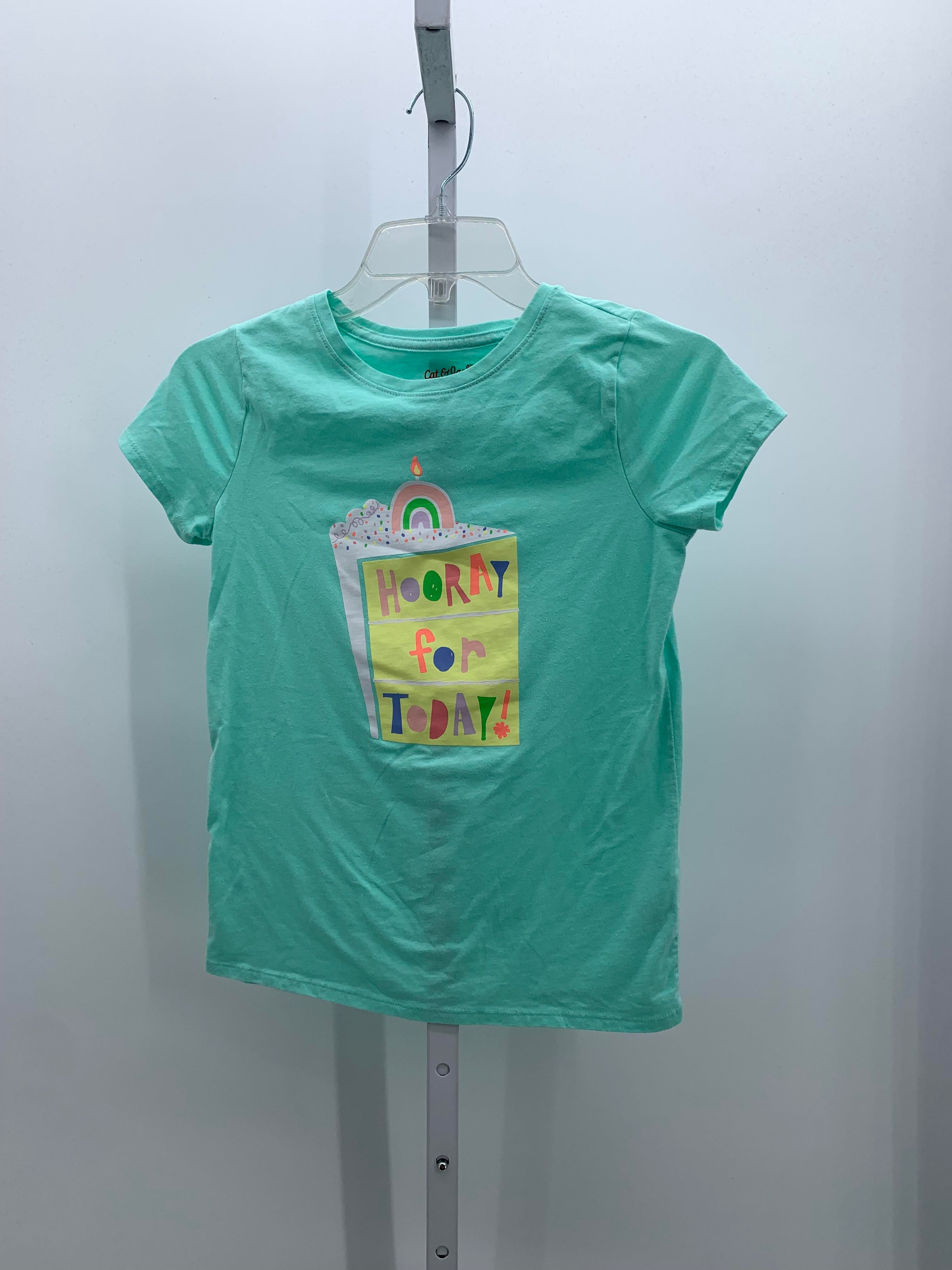 Cat & Jack Size 10-12 Girls Short Sleeve Shirt