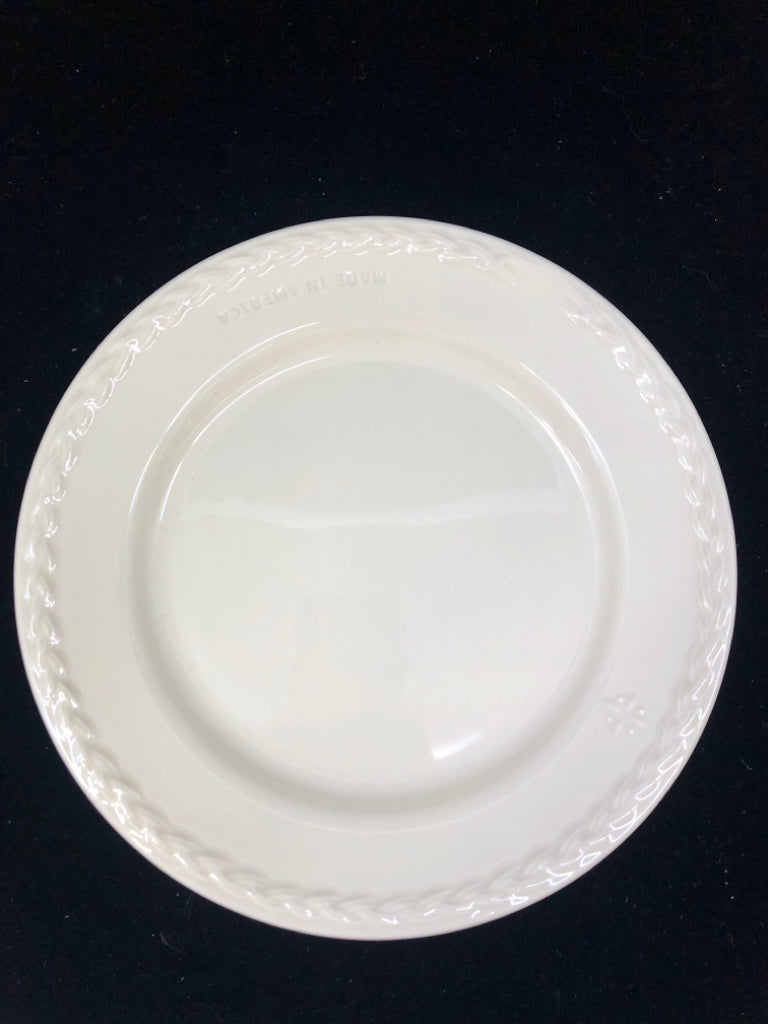 NIB LONGABERGER LUNCH PLATE - IVORY