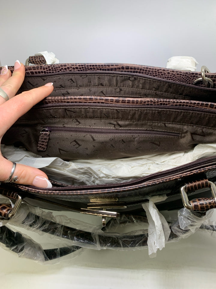 Levenger Leather Briefcase Tote- New