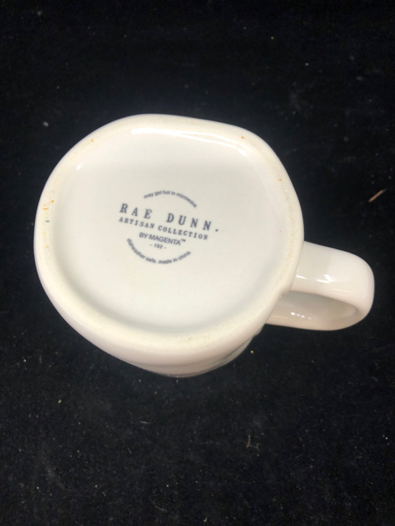 RAE DUNN COFFEE WHITE MUG.