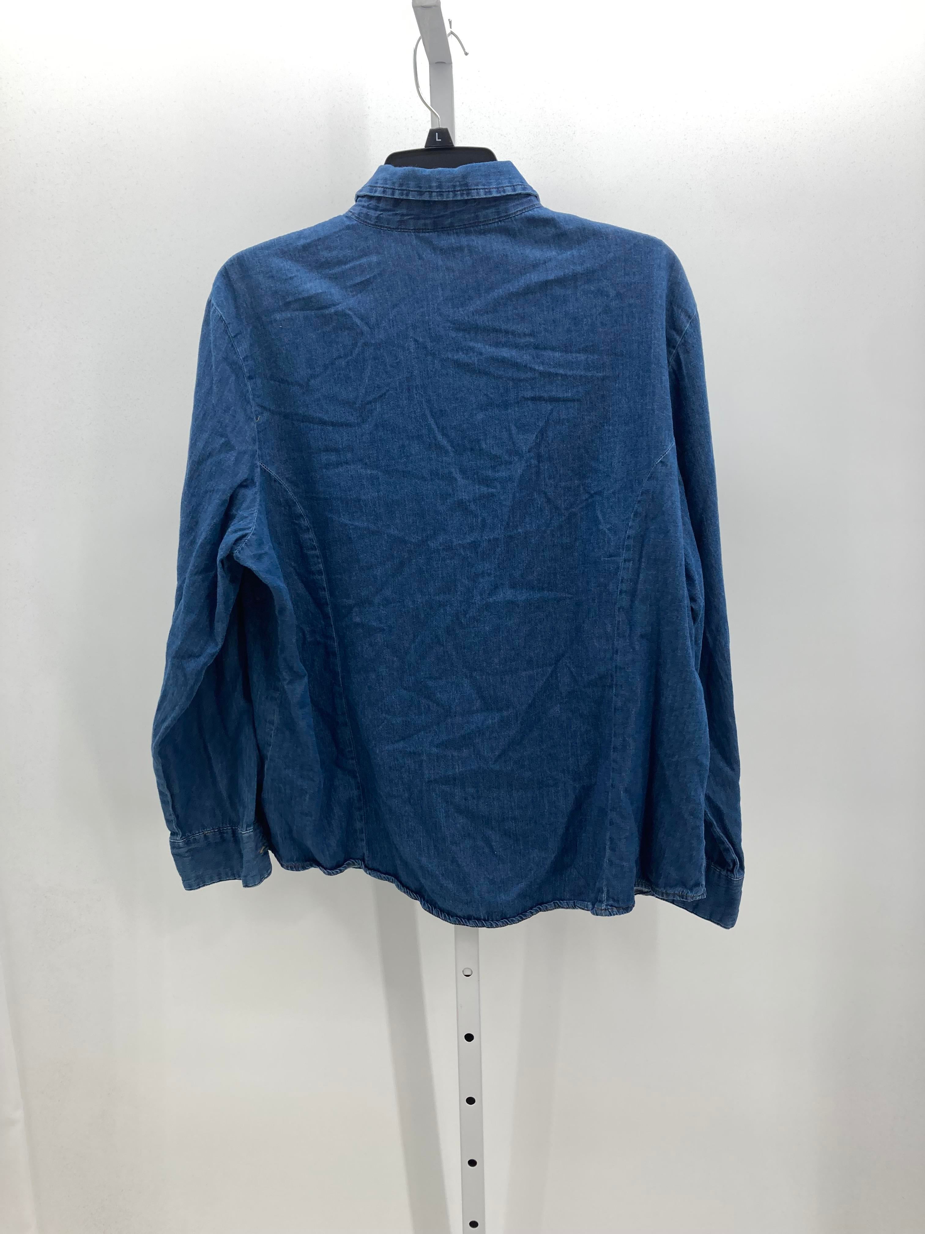 Lee Size Extra Large Misses Long Sleeve Shirt