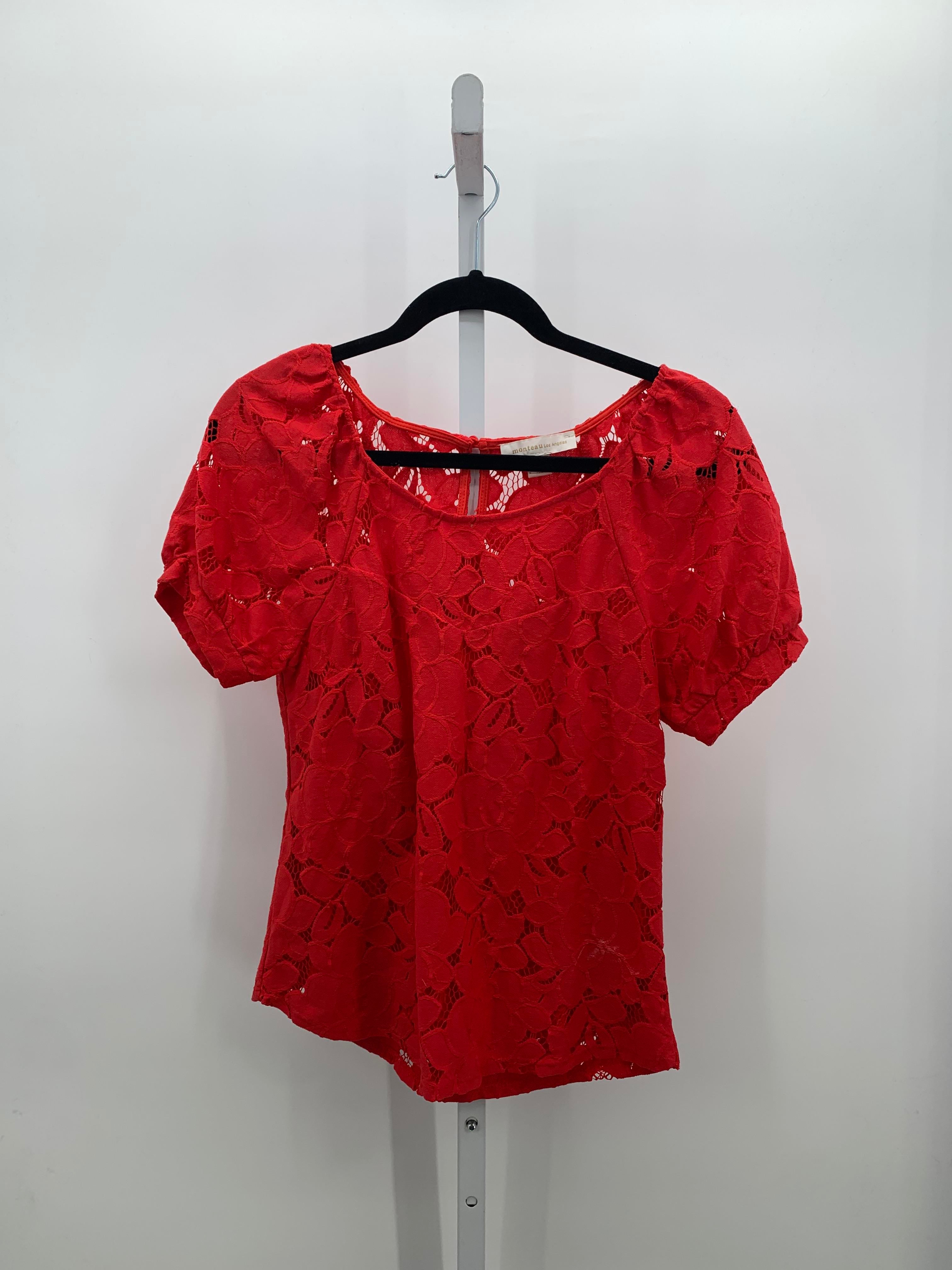 monteau Size Small Misses Short Sleeve Shirt