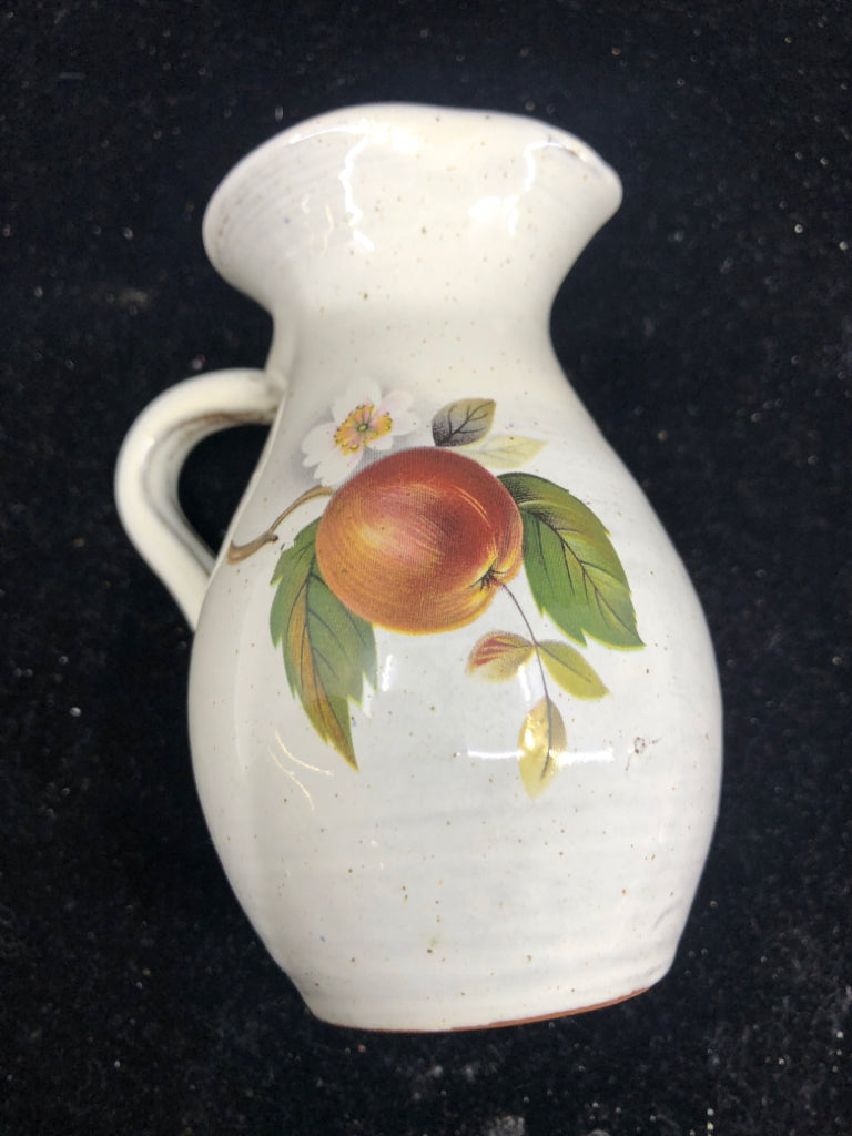 CREAM RED APPLE PITCHER.