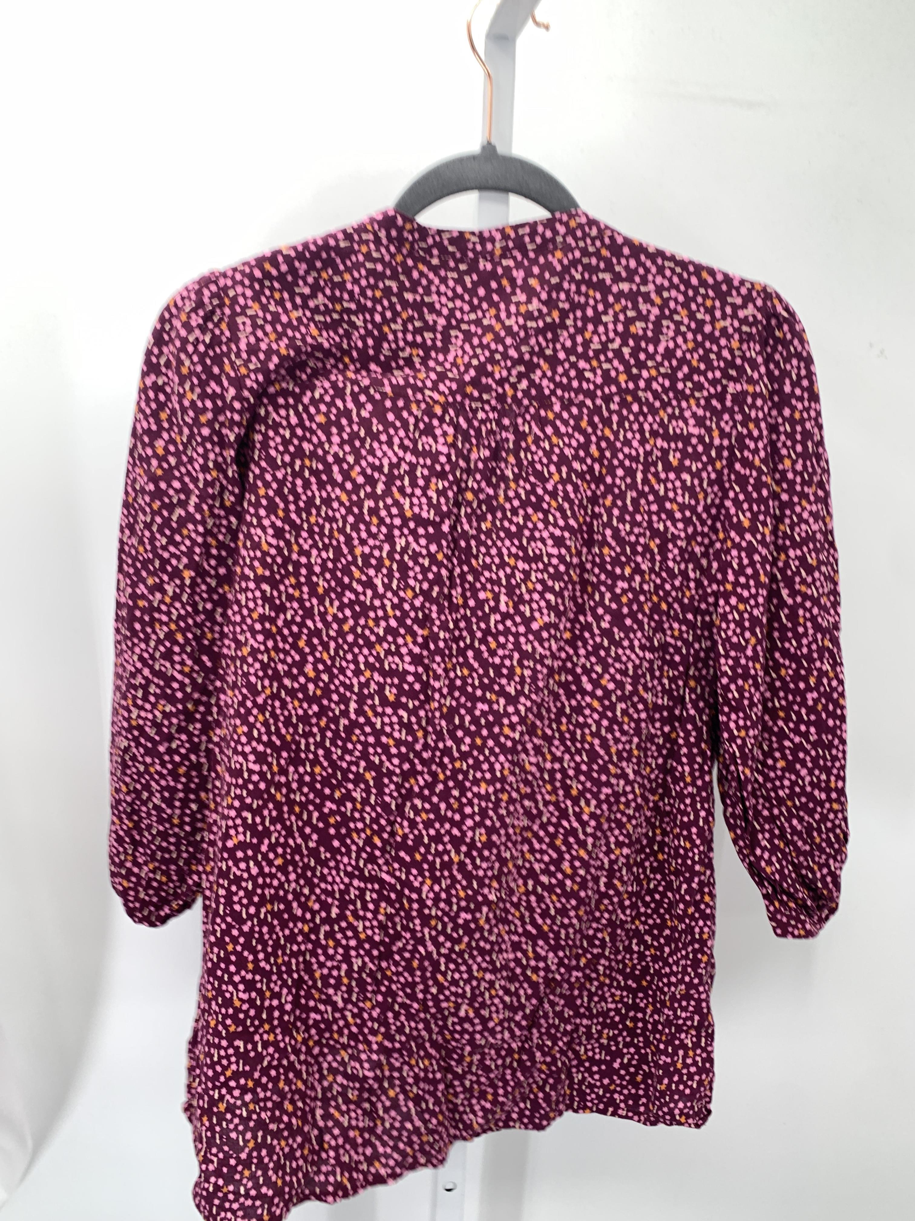 G Diapers Purple Size Small Maternity 3/4 Sleeve Shirt