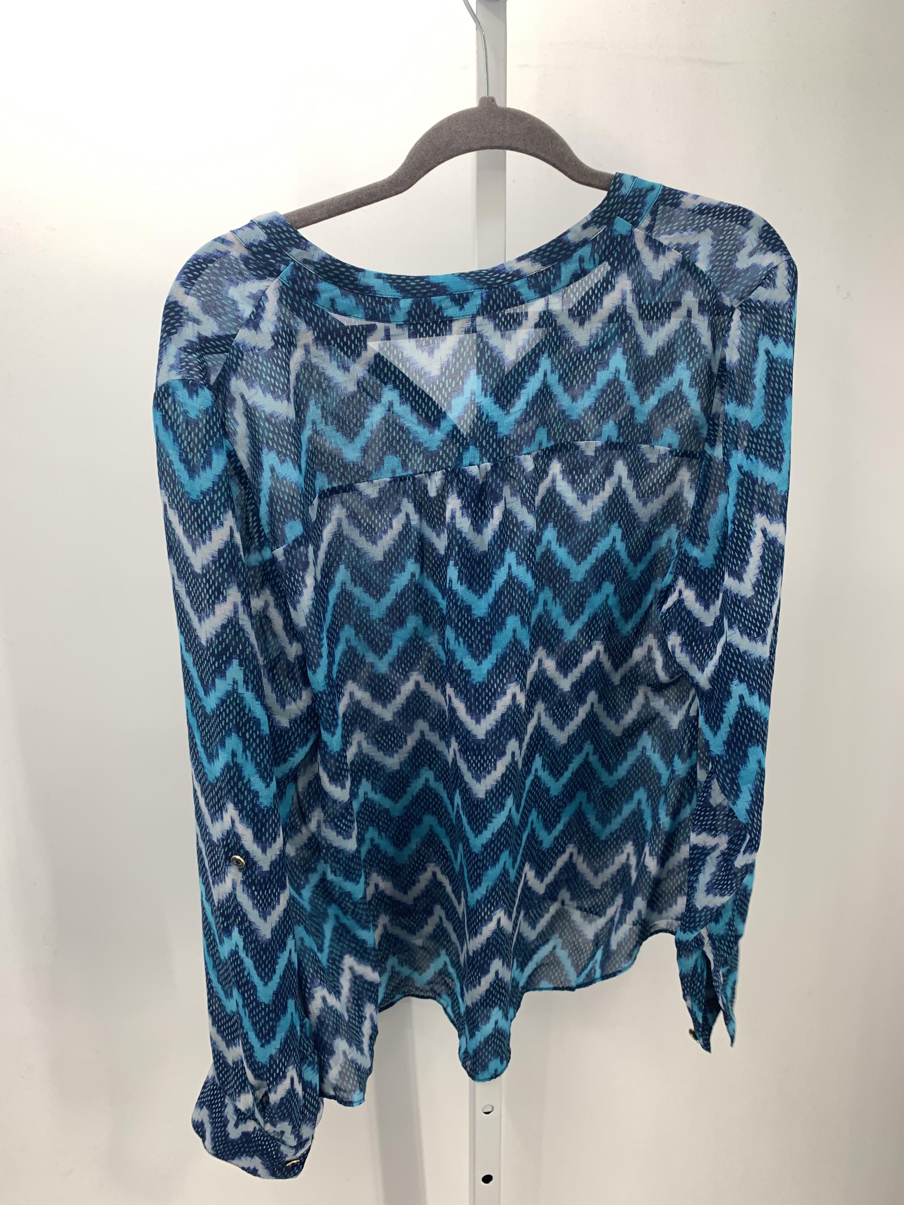 A.N.A. Size 1X Womens Long Sleeve Shirt