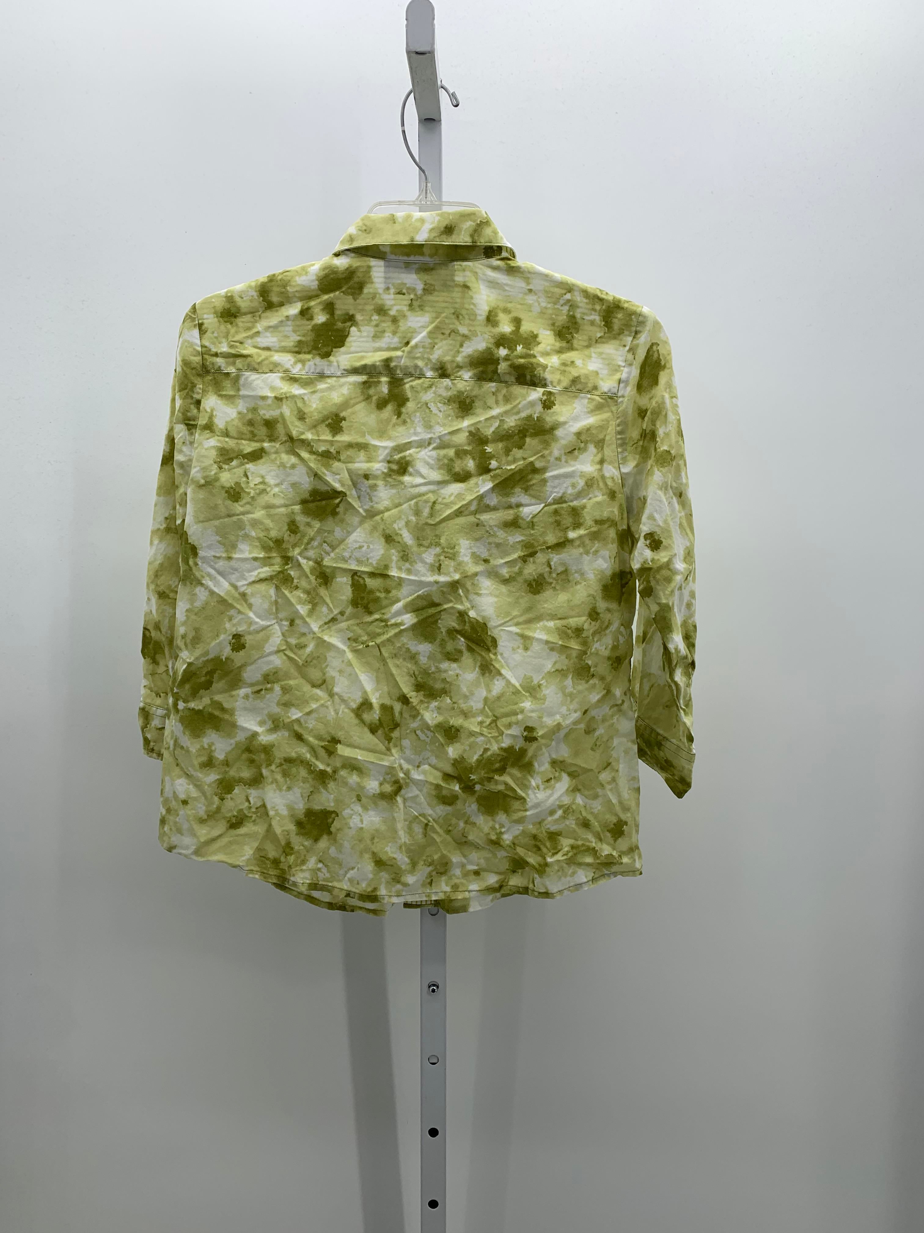 Jones New York Size Medium Petite Petite 3/4 Sleeve Shirt