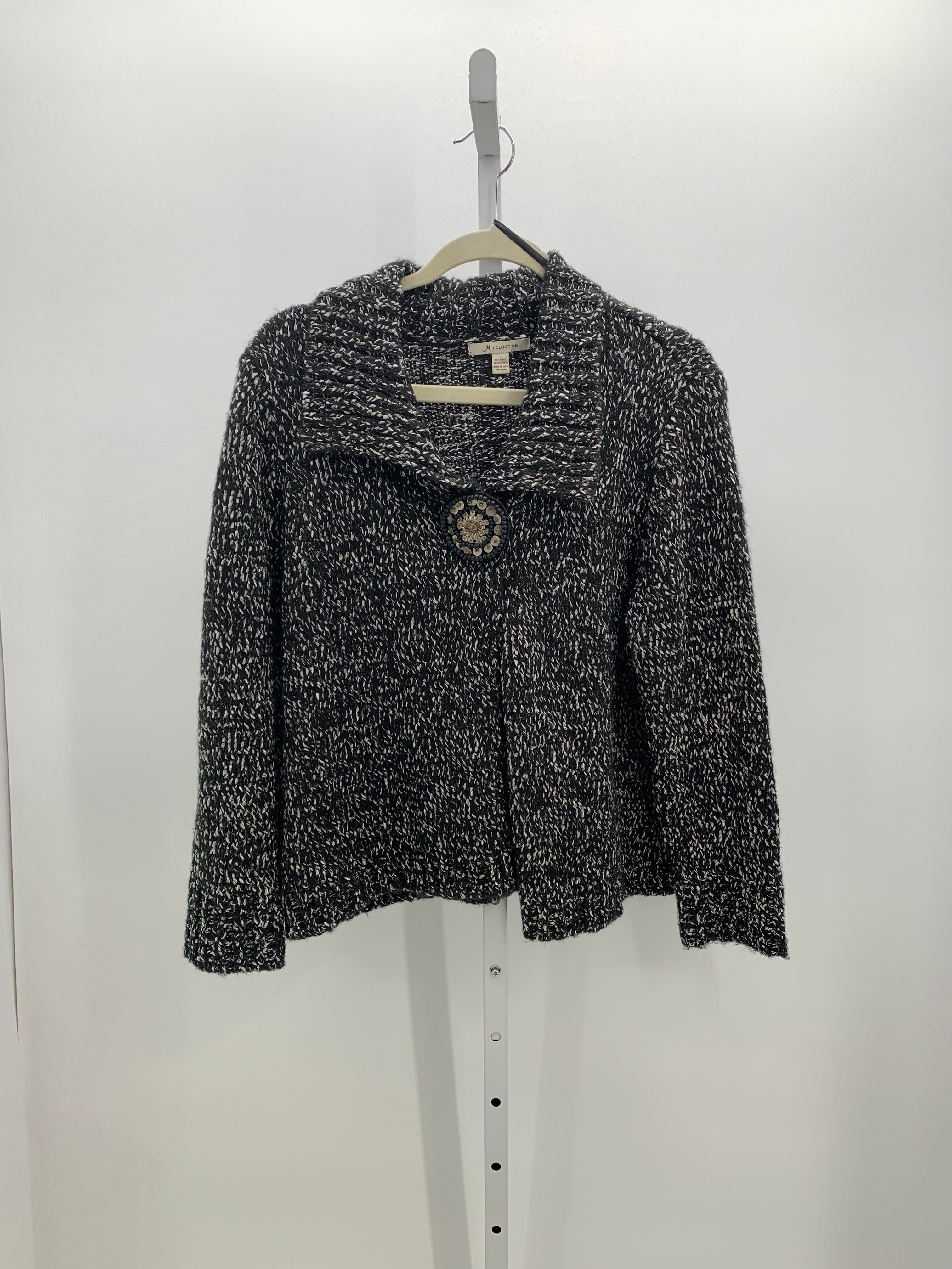 JM Collection Size Large Misses Long Slv Sweater