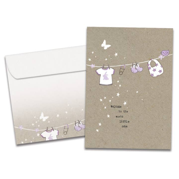 Welcome To The World, New Baby Card
