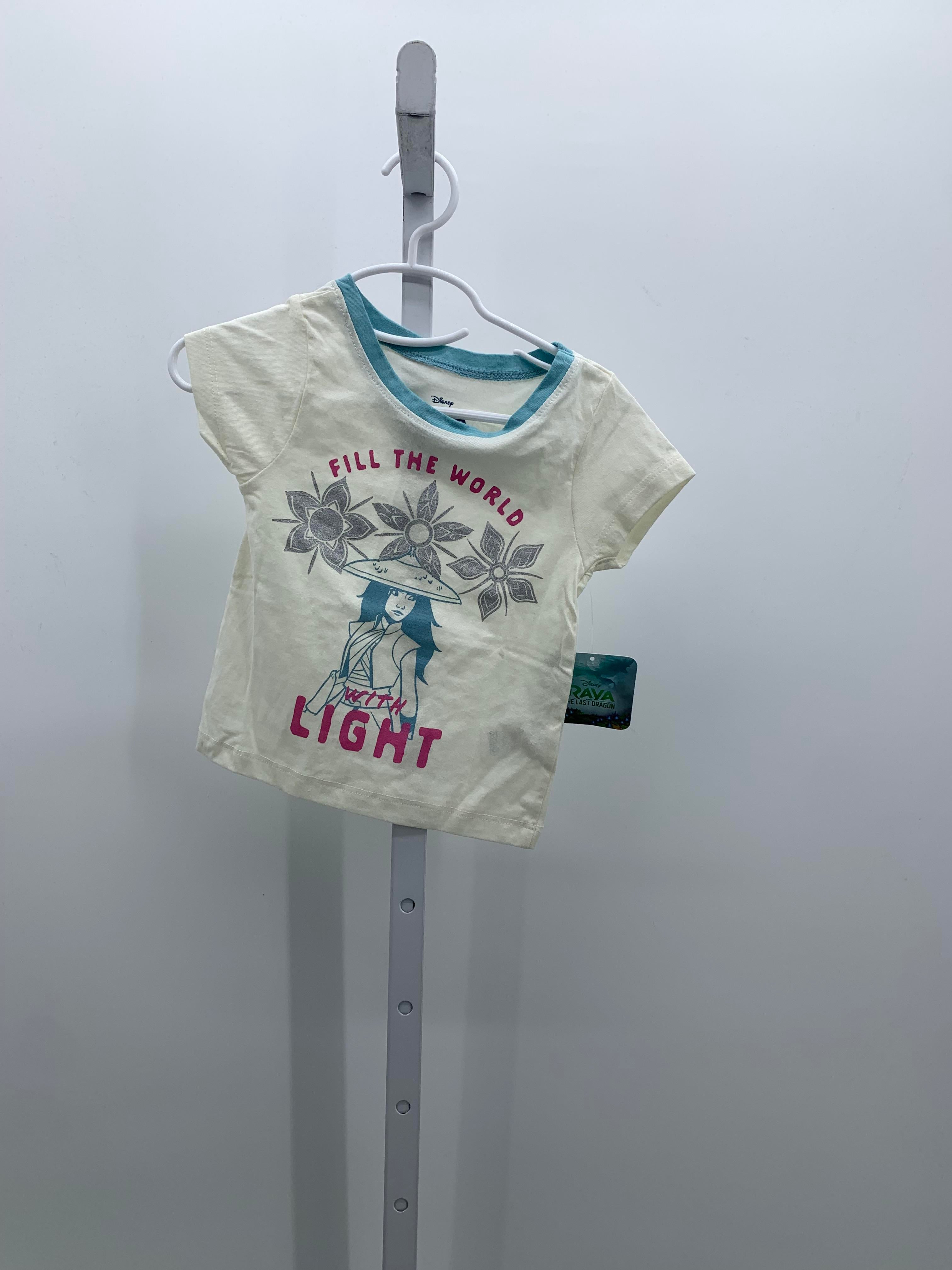 Disney Size 2T Girls Short Sleeve Shirt