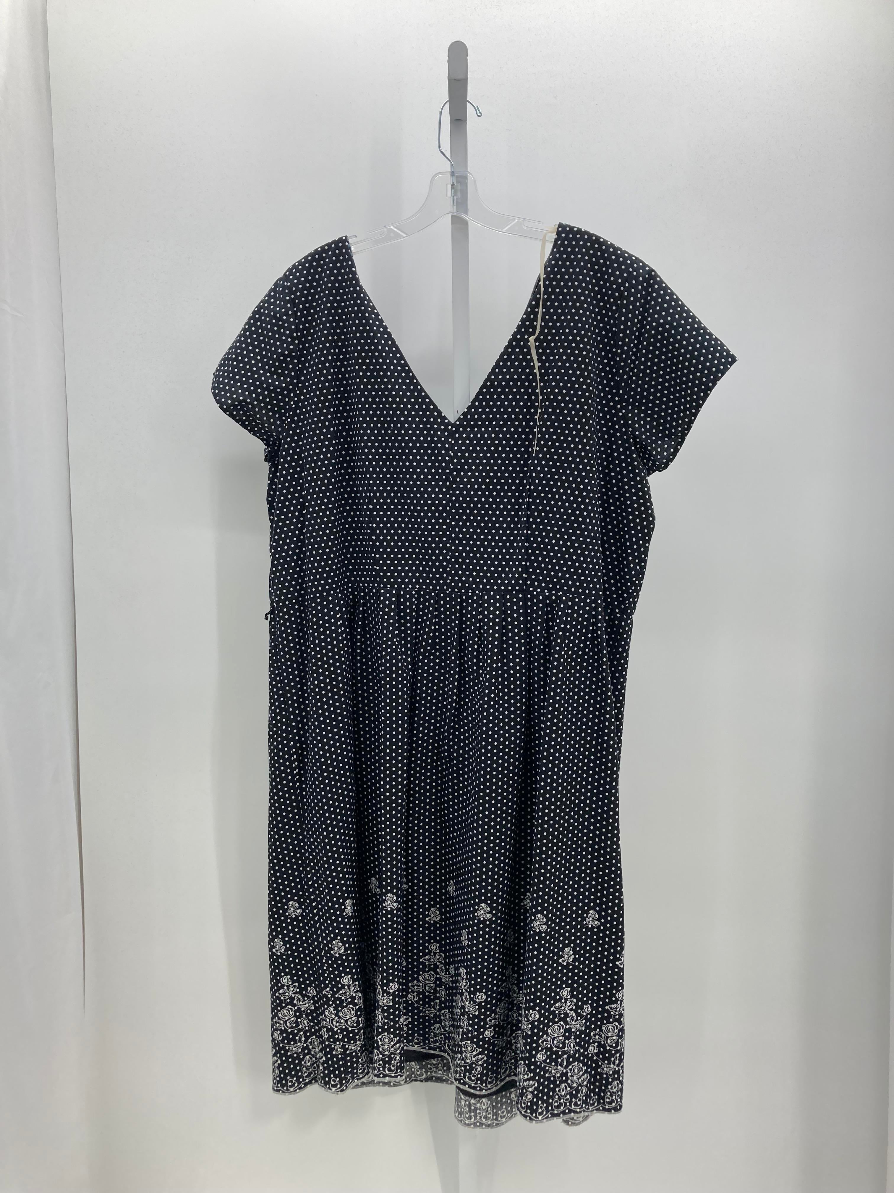 Notations Size 3X Womens Short Sleeve Dress