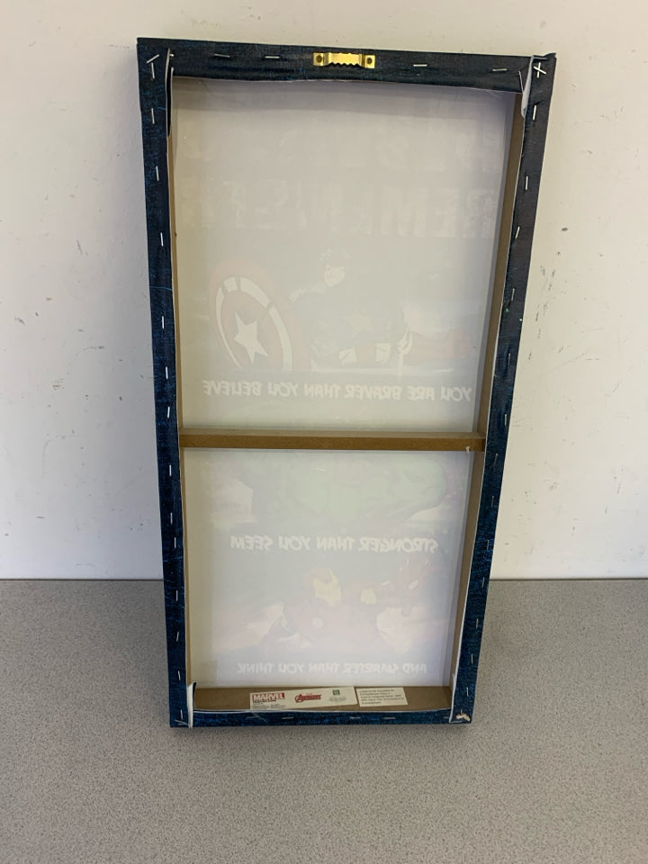AVENGERS "ALWAYS REMEMBER" WALL HANGING.