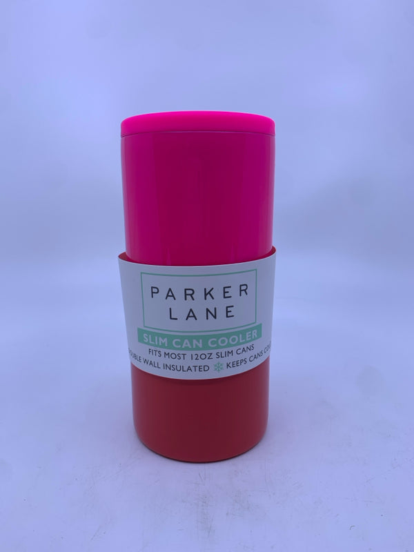 PARKER LANE PINK/RED SLIM CAN COOLER.