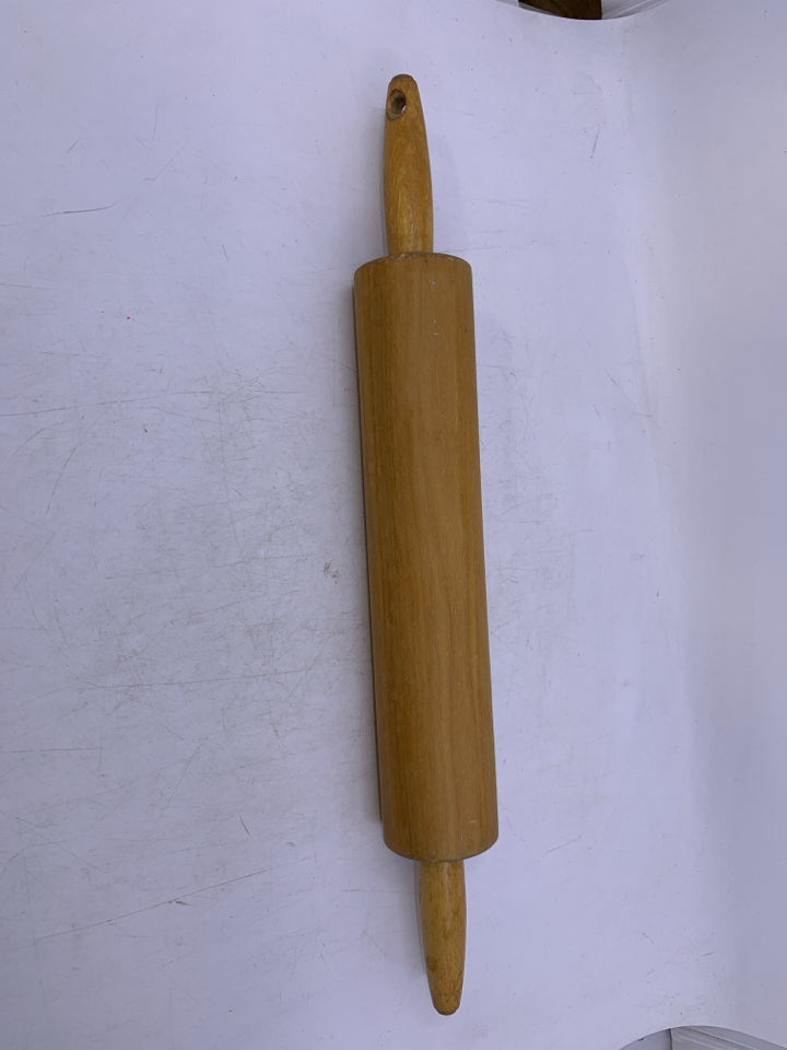 WOODEN ROLLING PIN.