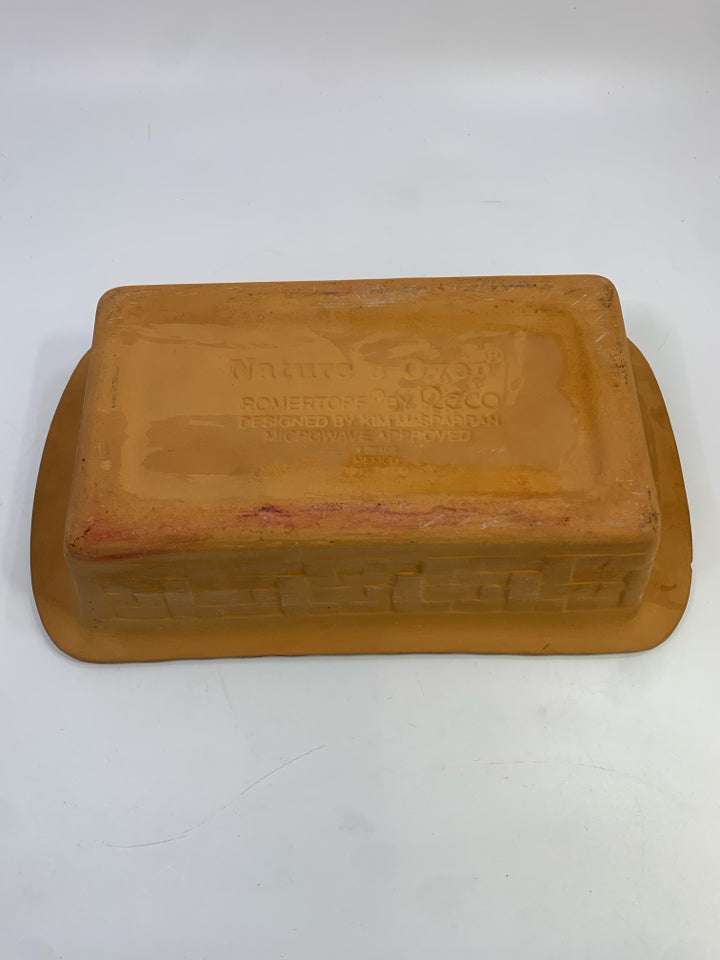 NATURES OVEN ROMERTOPF TERRACOTTA BREAD BAKER.