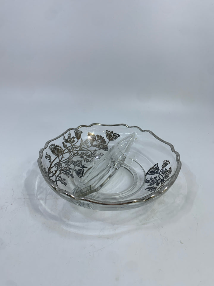 VTG SILVER CITY DIVIDED DISH.