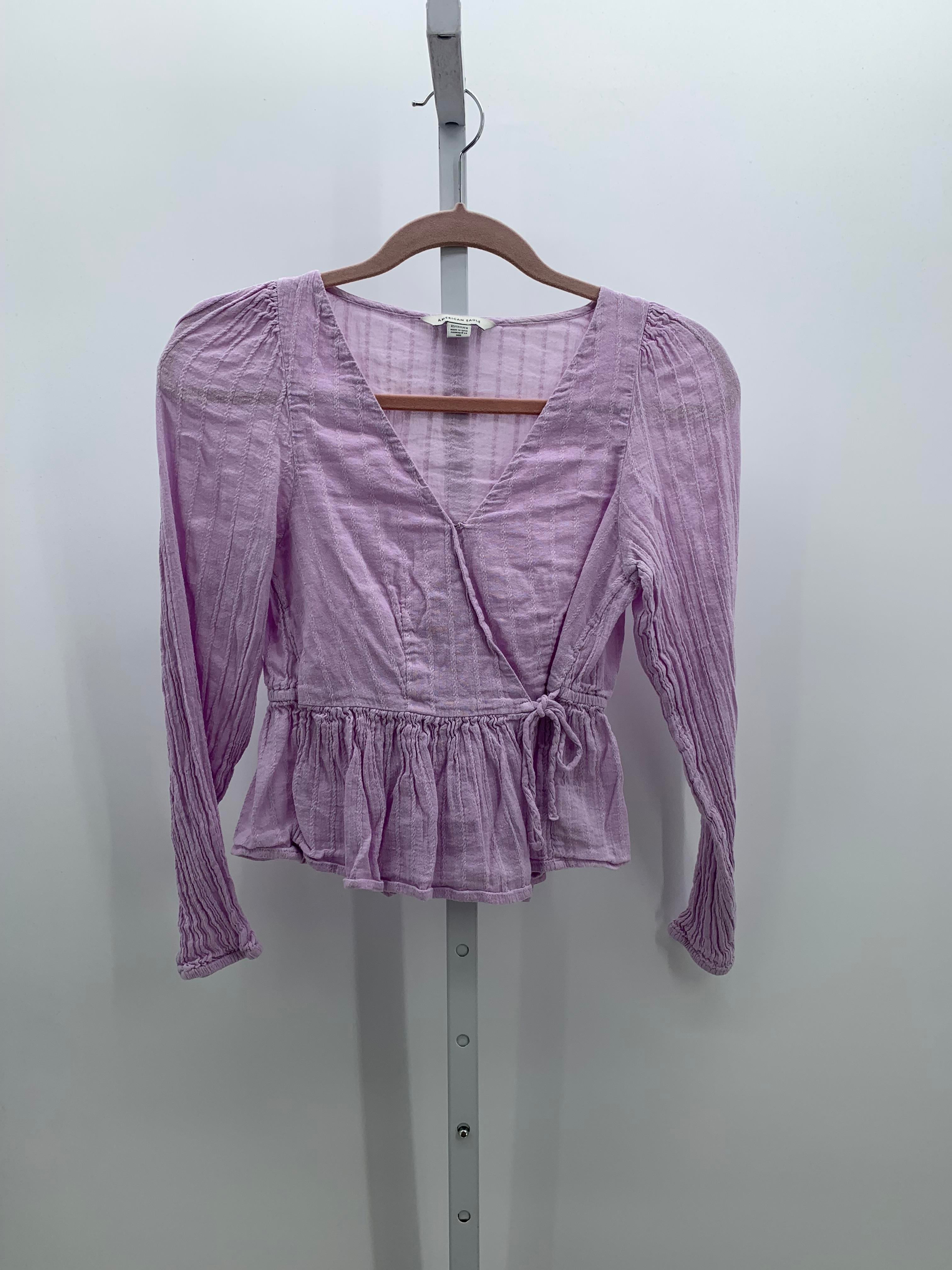 American Eagle Size X Small Juniors Long Sleeve Shirt