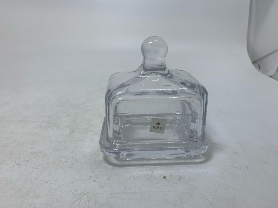SMALL COVERED BUTTER DISH/ SERVER.