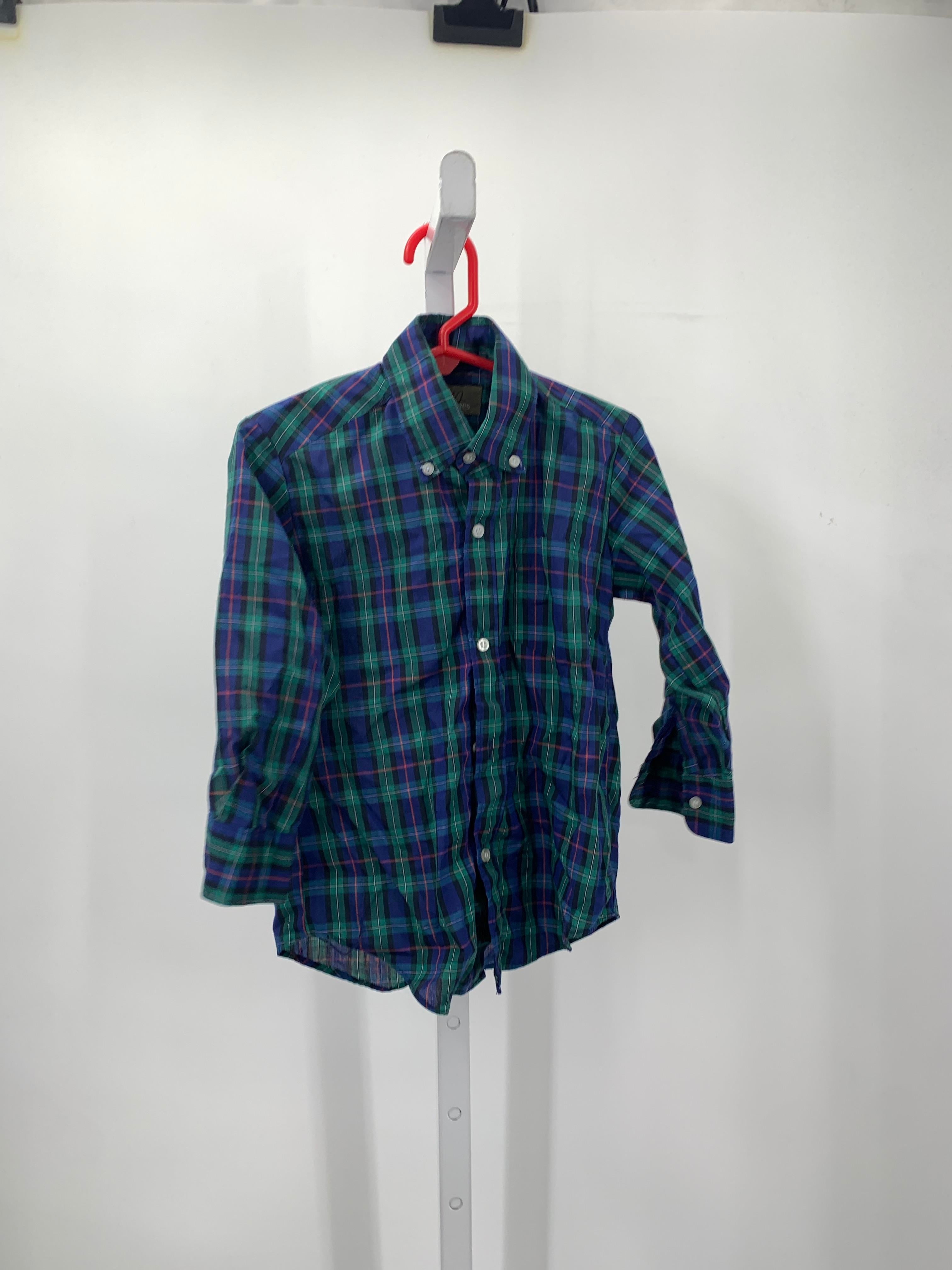 GREEN PLAID BTN DOWN